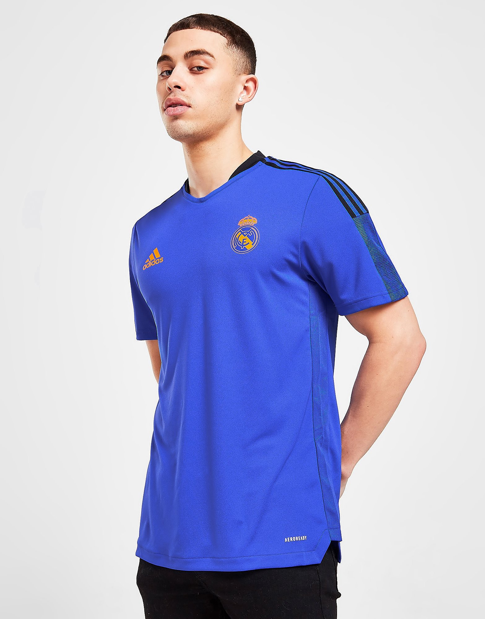 

adidas Real Madrid Training Shirt - Hi-Res Blue - Mens, Hi-Res Blue