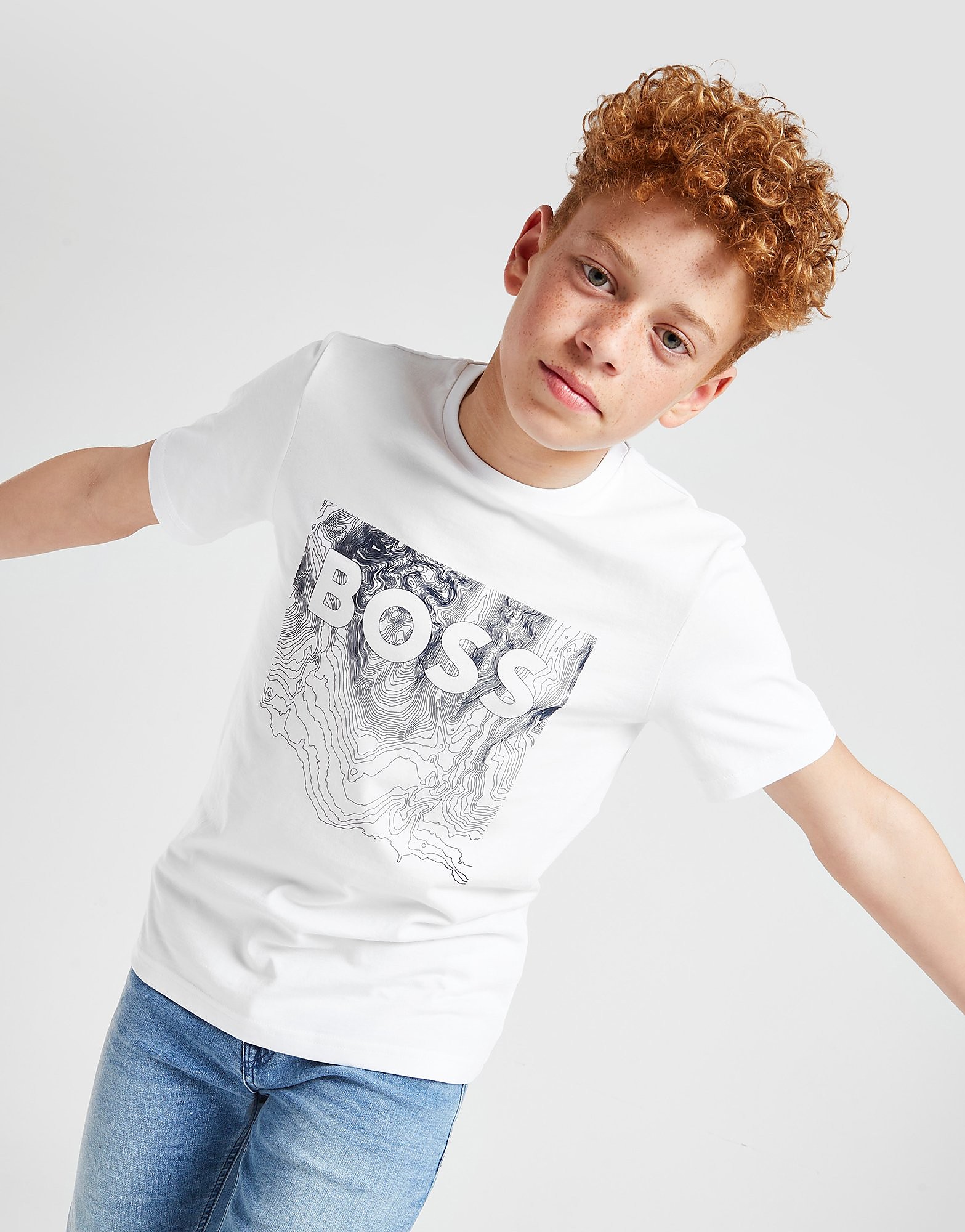 BOSS Graphic T-Shirt Junior - White - Kids, White