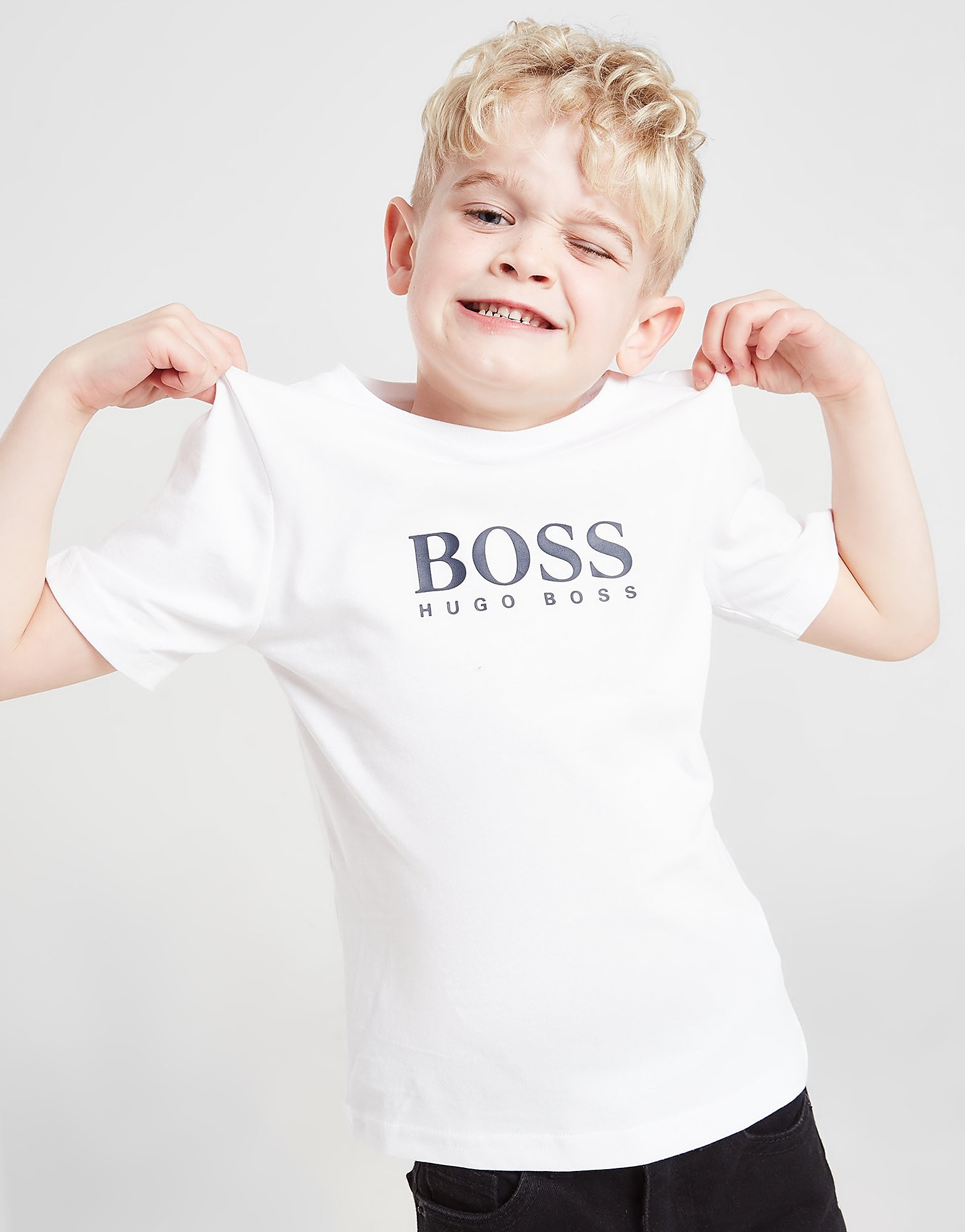

BOSS Large Logo T-Shirt Children - White - Kids, White