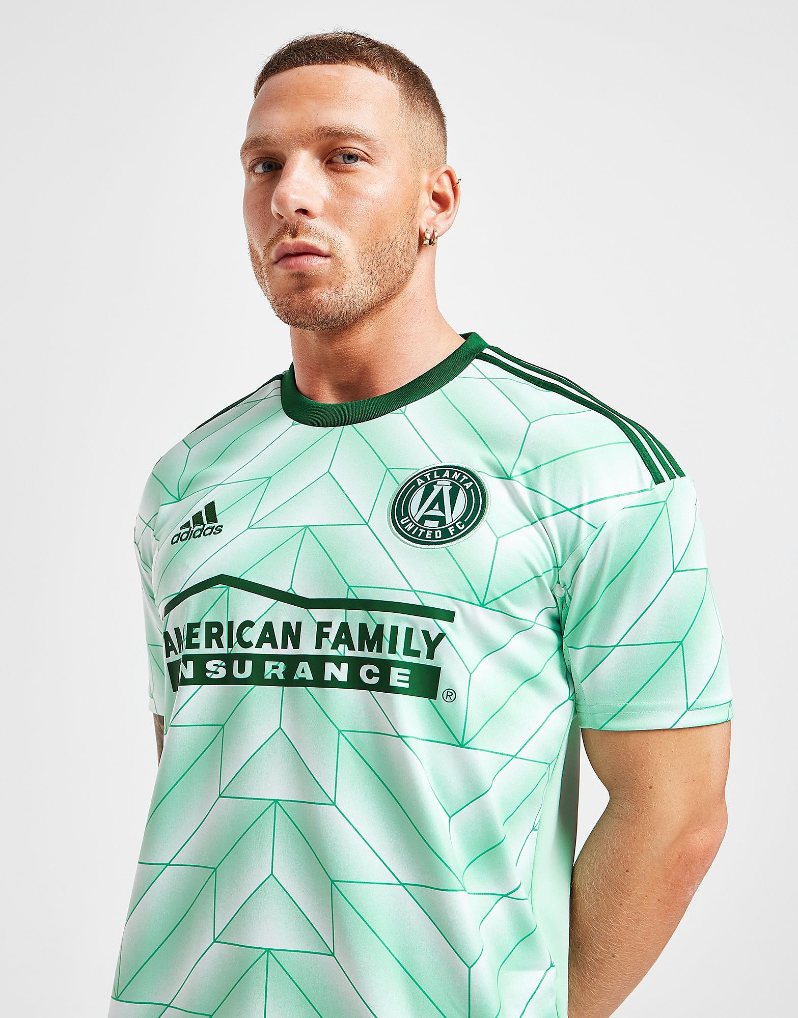 

adidas Atlanta United FC 2022/23 Away Shirt - Clear Mint / Team Dark Green - Mens, Clear Mint / Team Dark Green