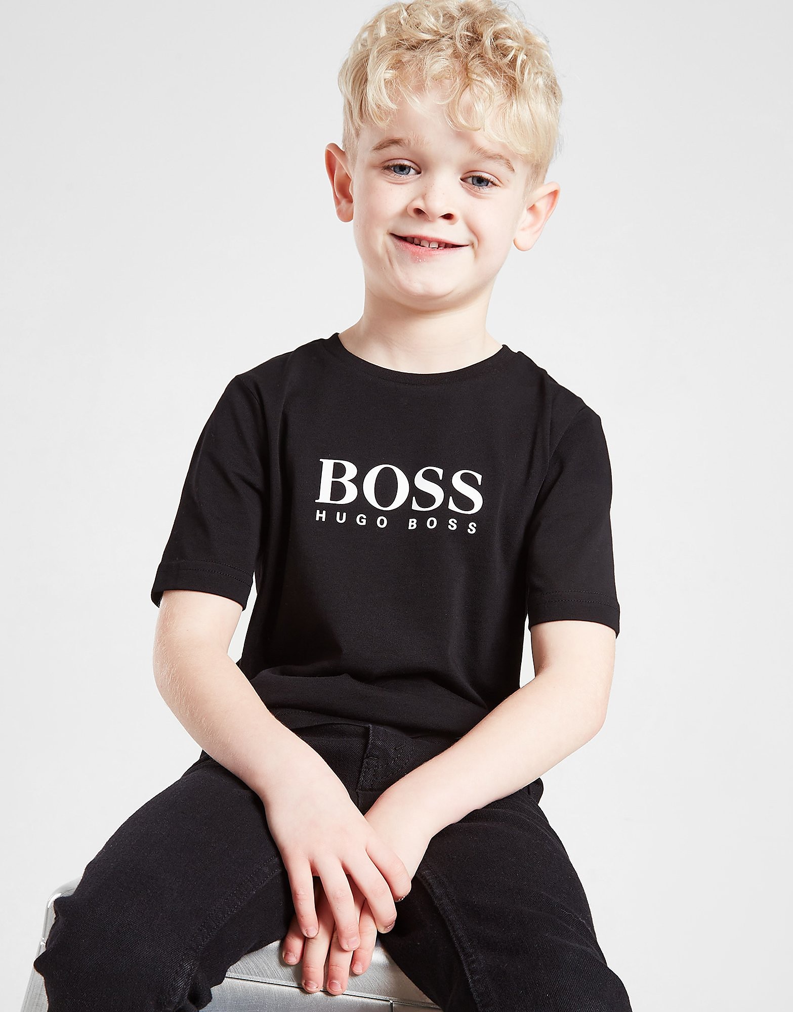 

BOSS Large Logo T-Shirt Children - Black - Kids, Black