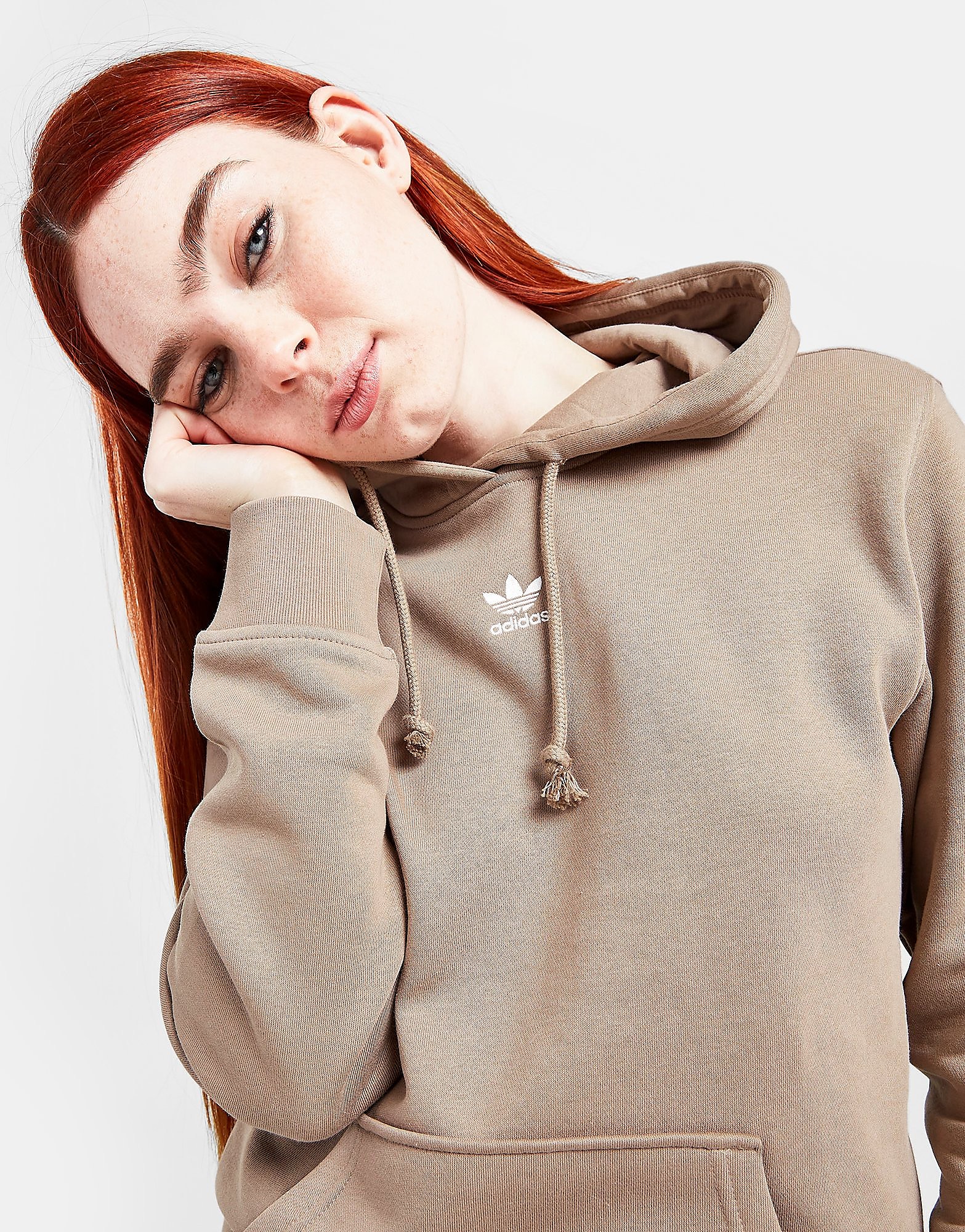 

adidas Originals Essential Hoodie - Only at JD - Brown - Womens, Brown