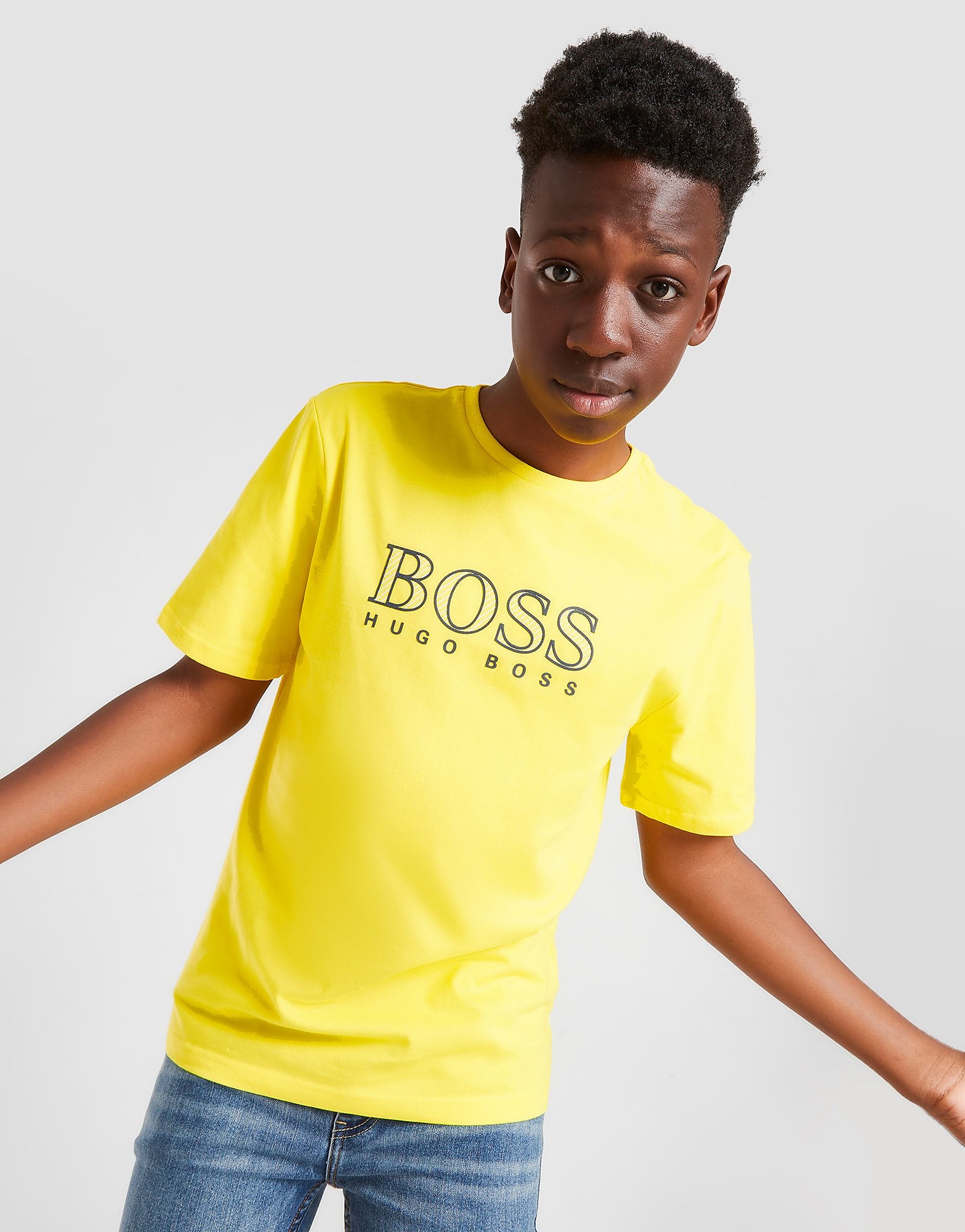 

BOSS Logo T-Shirt Junior - Yellow - Kids, Yellow