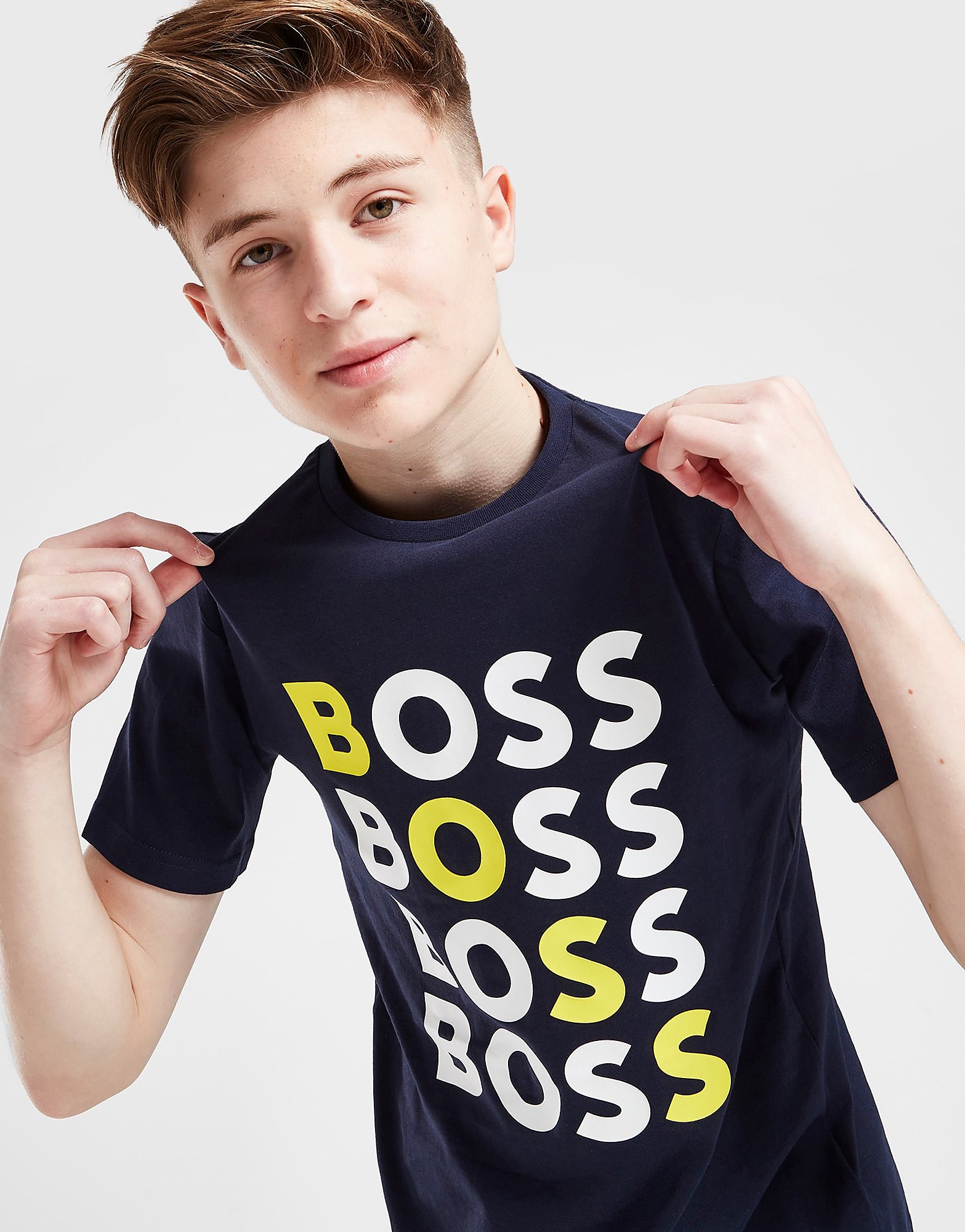

BOSS Graphic Logo T-Shirt Junior - Blue - Kids, Blue