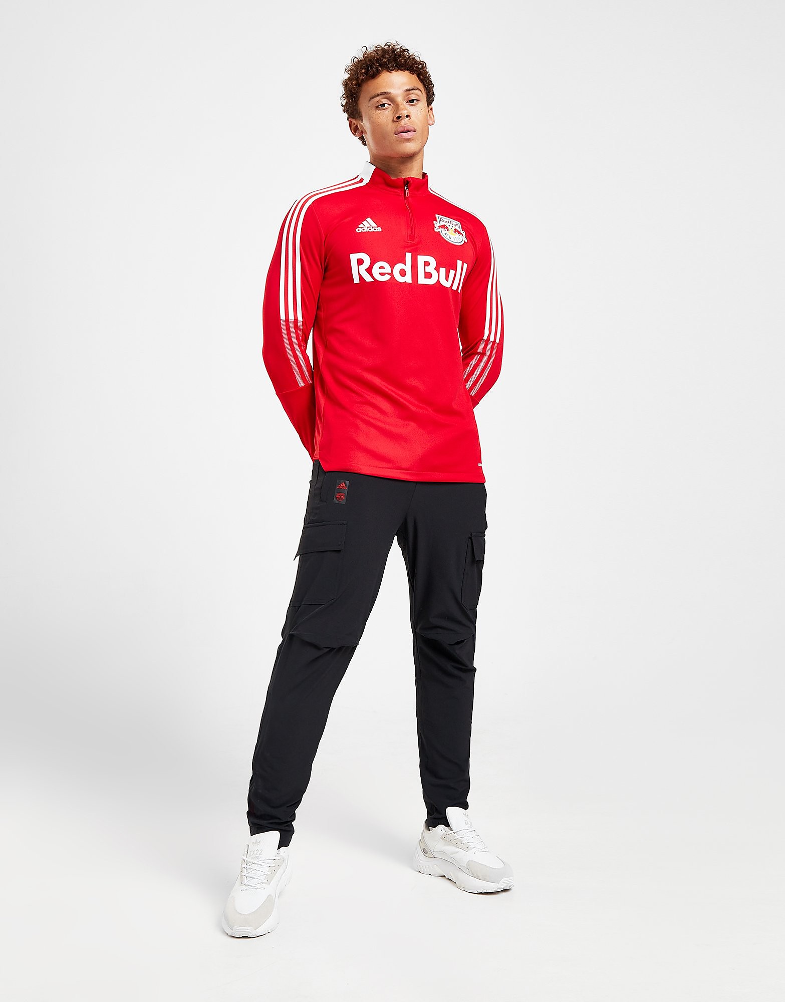 

adidas MLS New York Red Bulls Travel Track Pants - Black - Mens, Black