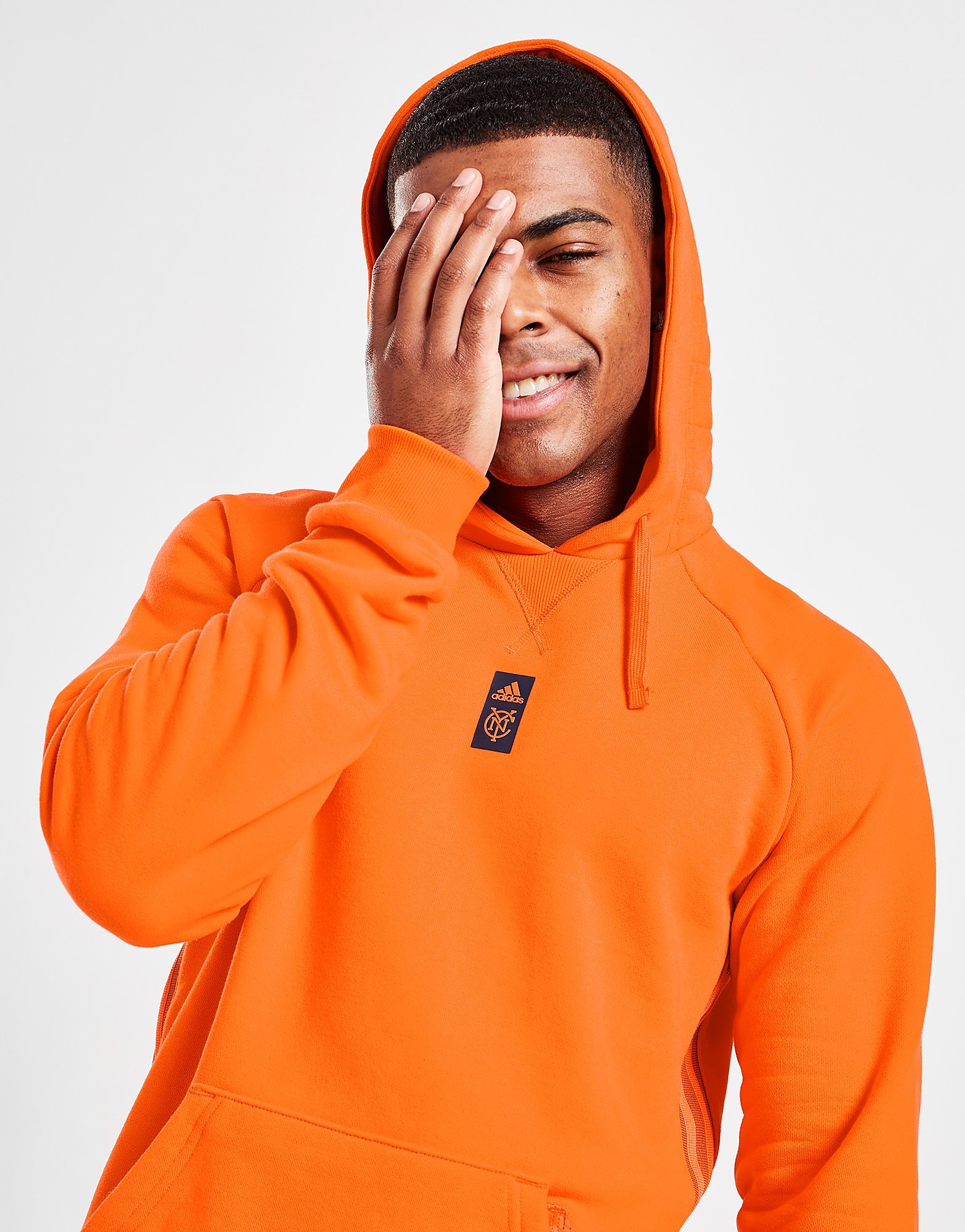 

adidas New York City FC Travel Hoodie - Orange - Mens, Orange