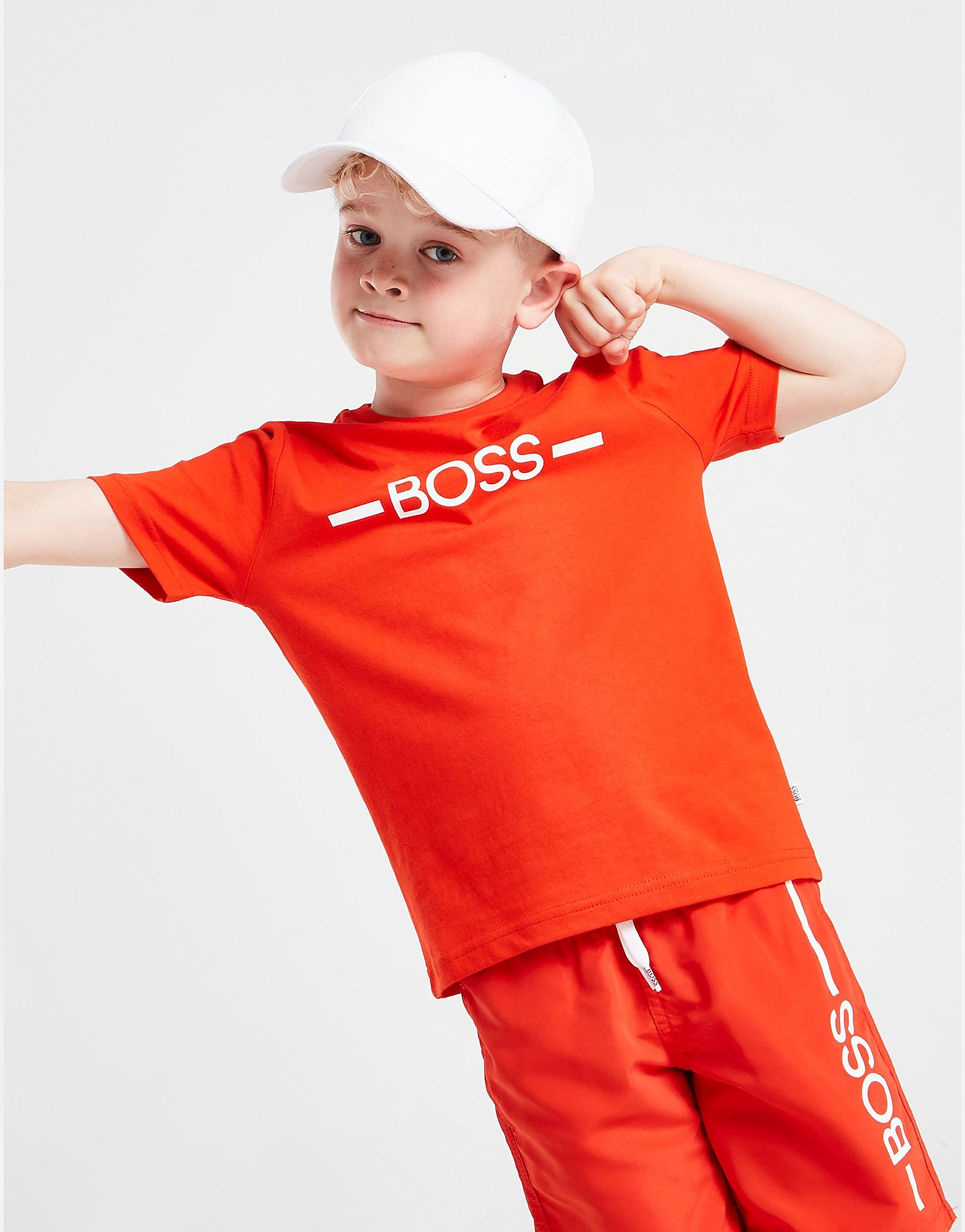 

BOSS Essential Logo T-Shirt Children - Red - Kids, Red