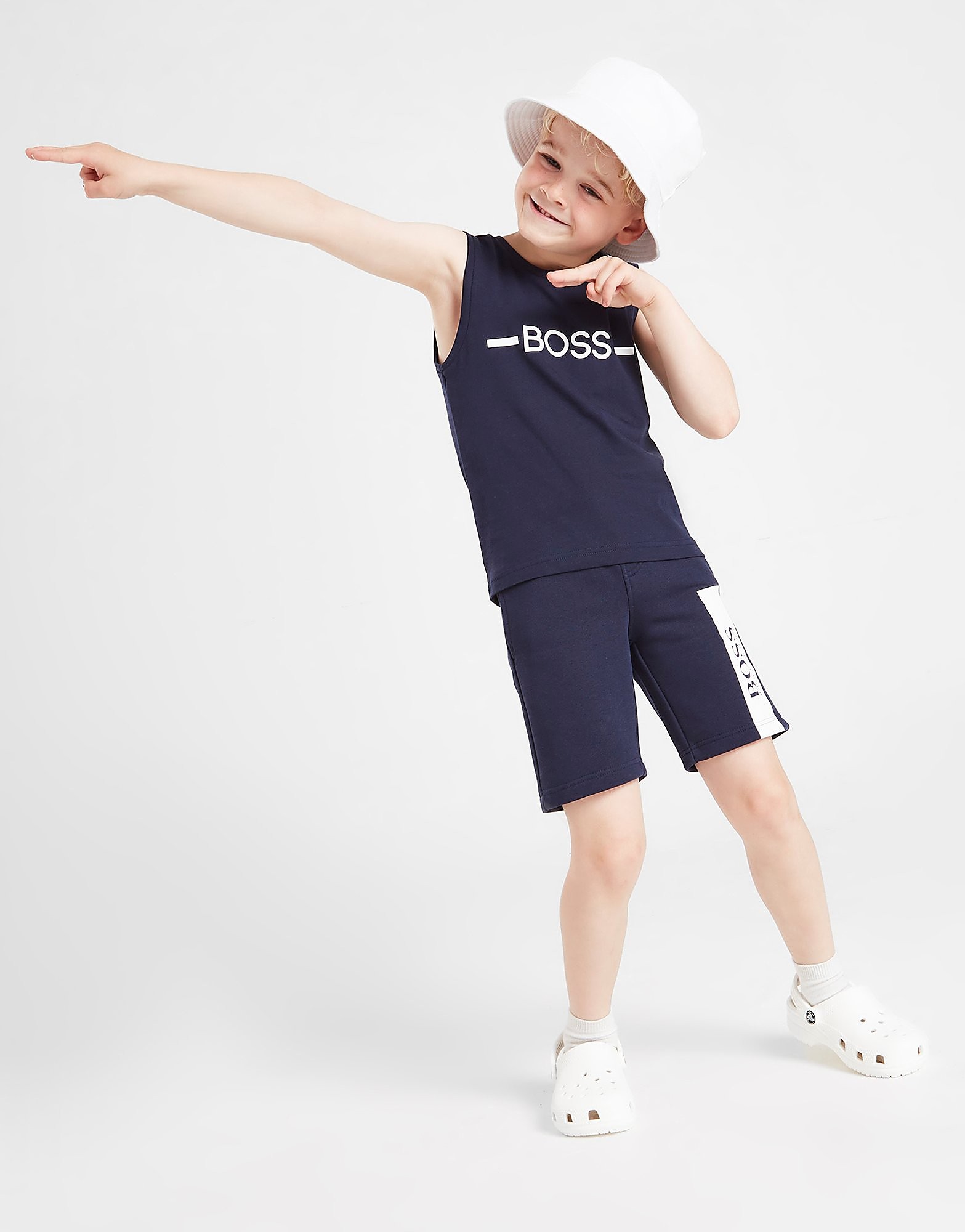 

BOSS Essential Logo Vest Children - Blue - Kids, Blue