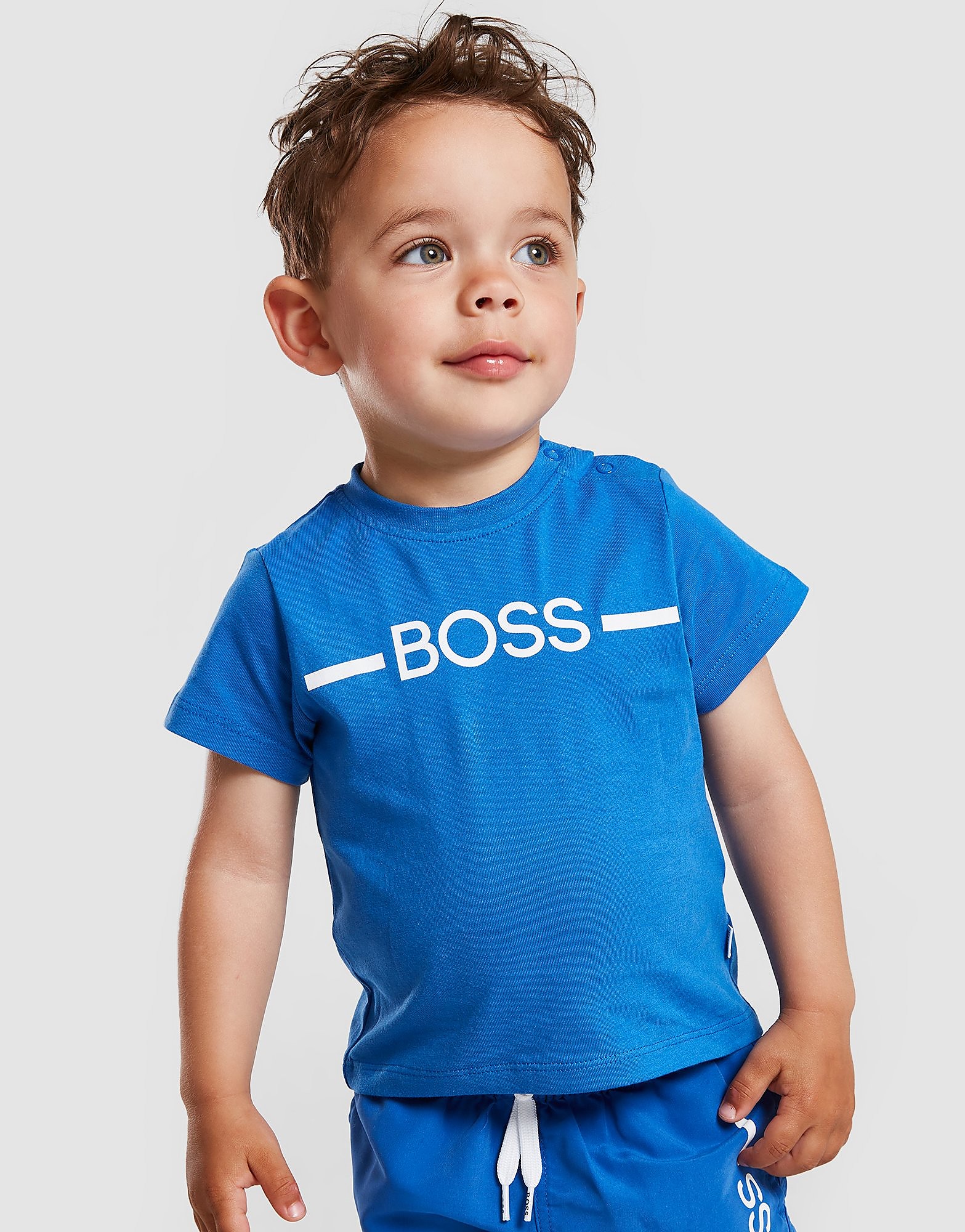 

BOSS Essential Logo T-Shirt Infant - Blue - Kids, Blue