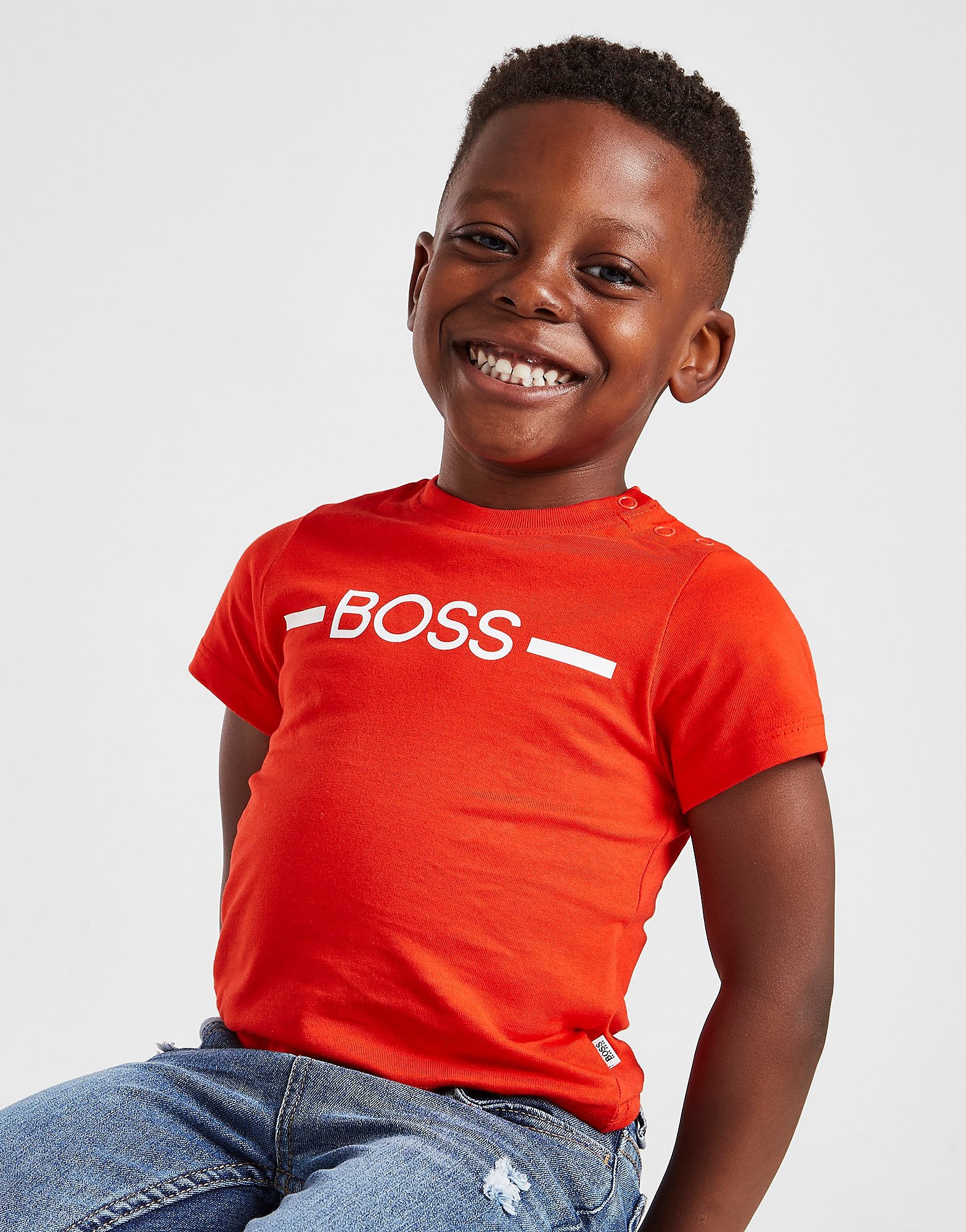 

BOSS Essential Logo T-Shirt Infant - Red - Kids, Red