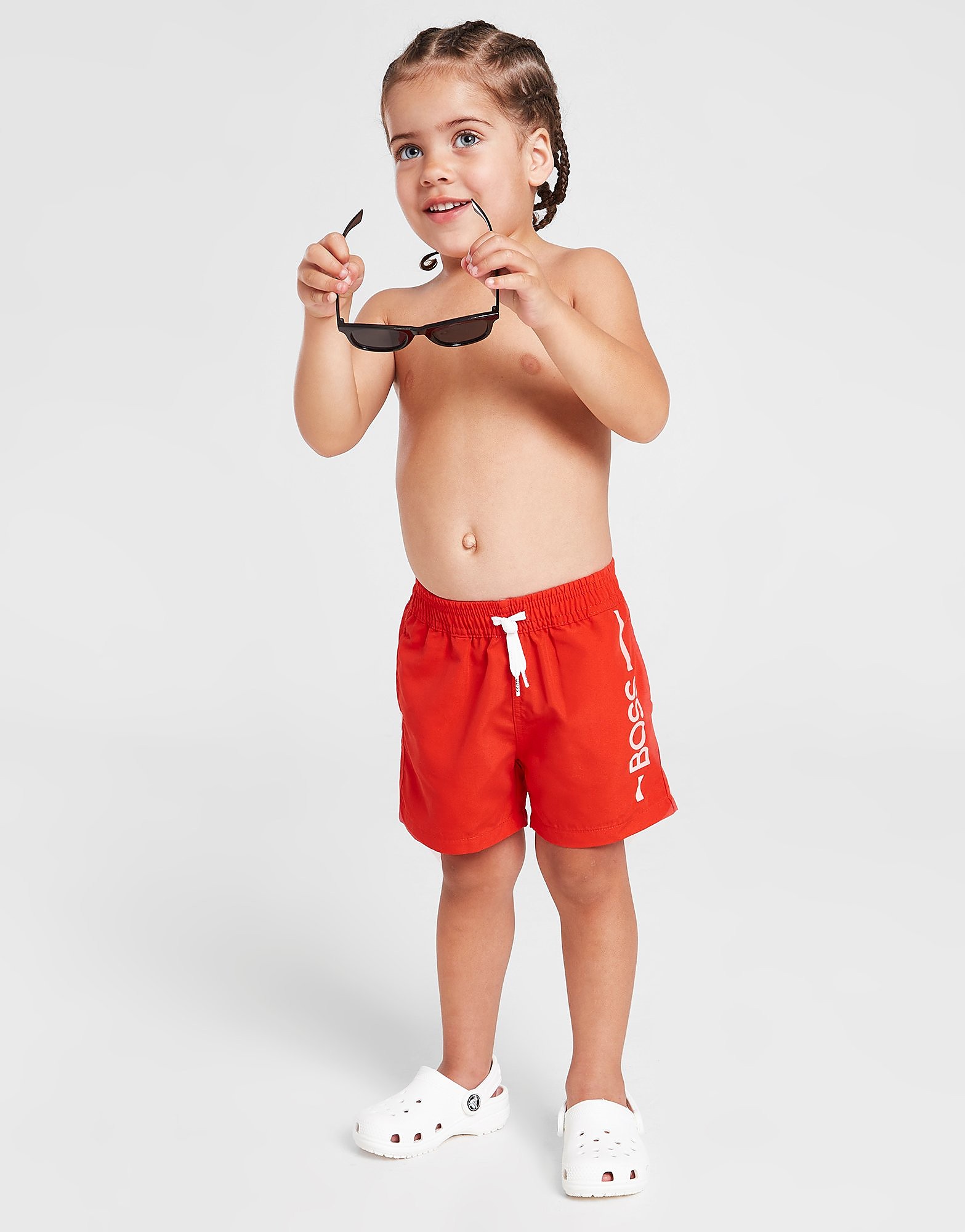 

BOSS Essential Swim Shorts Infant - Red - Kids, Red