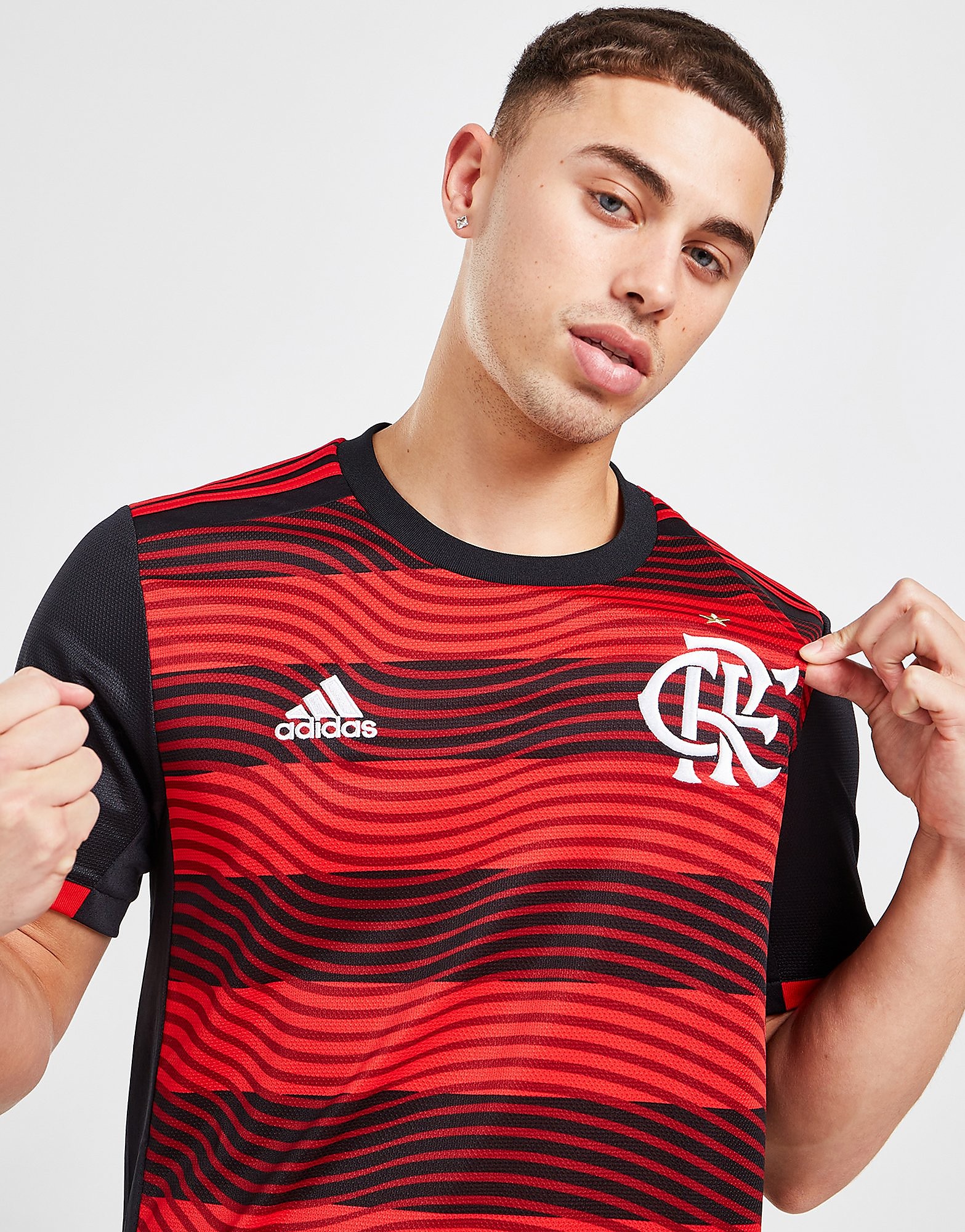 

adidas CR Flamengo 2022/23 Home Shirt - Red / Black/Black - Mens, Red / Black/Black