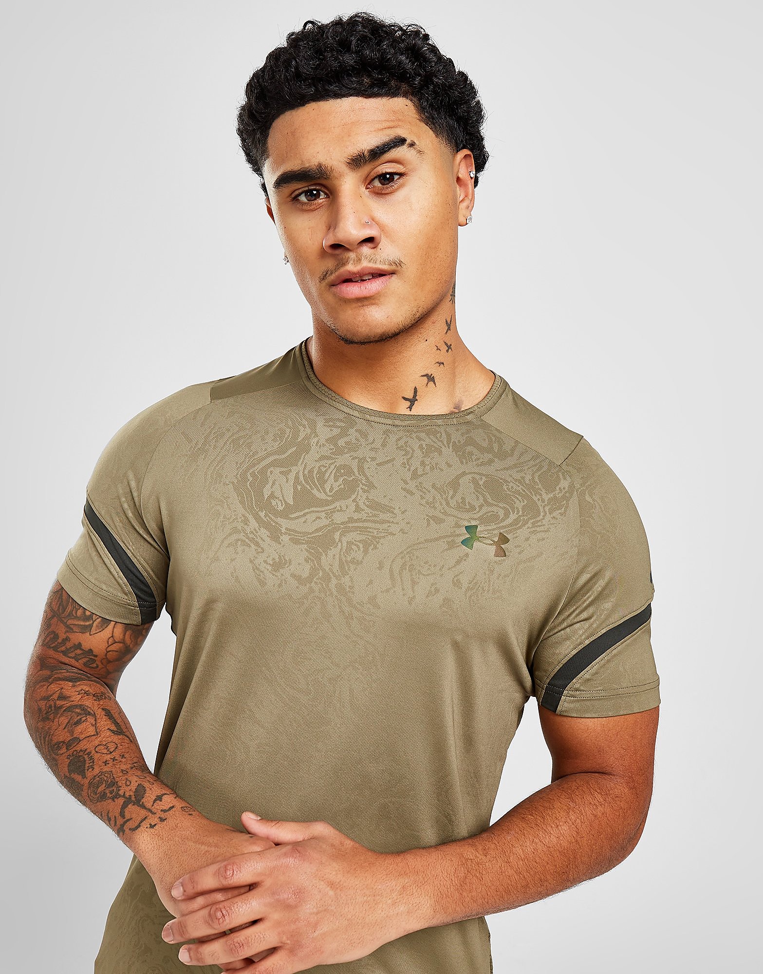 Under Armour Rush Embossed T-Shirt - Tent, Tent