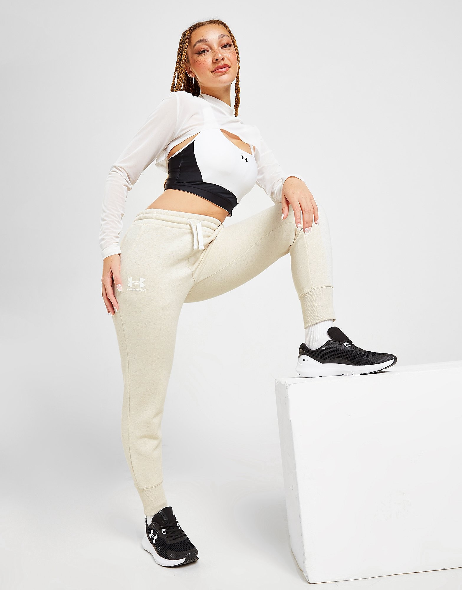 Under Armour Rival Joggers - Beige - Womens, Beige