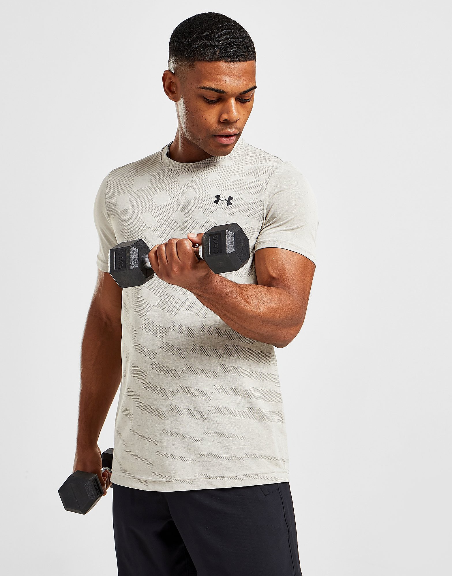 Under Armour Vanish Radial T-Shirt - Stone - Mens, Stone