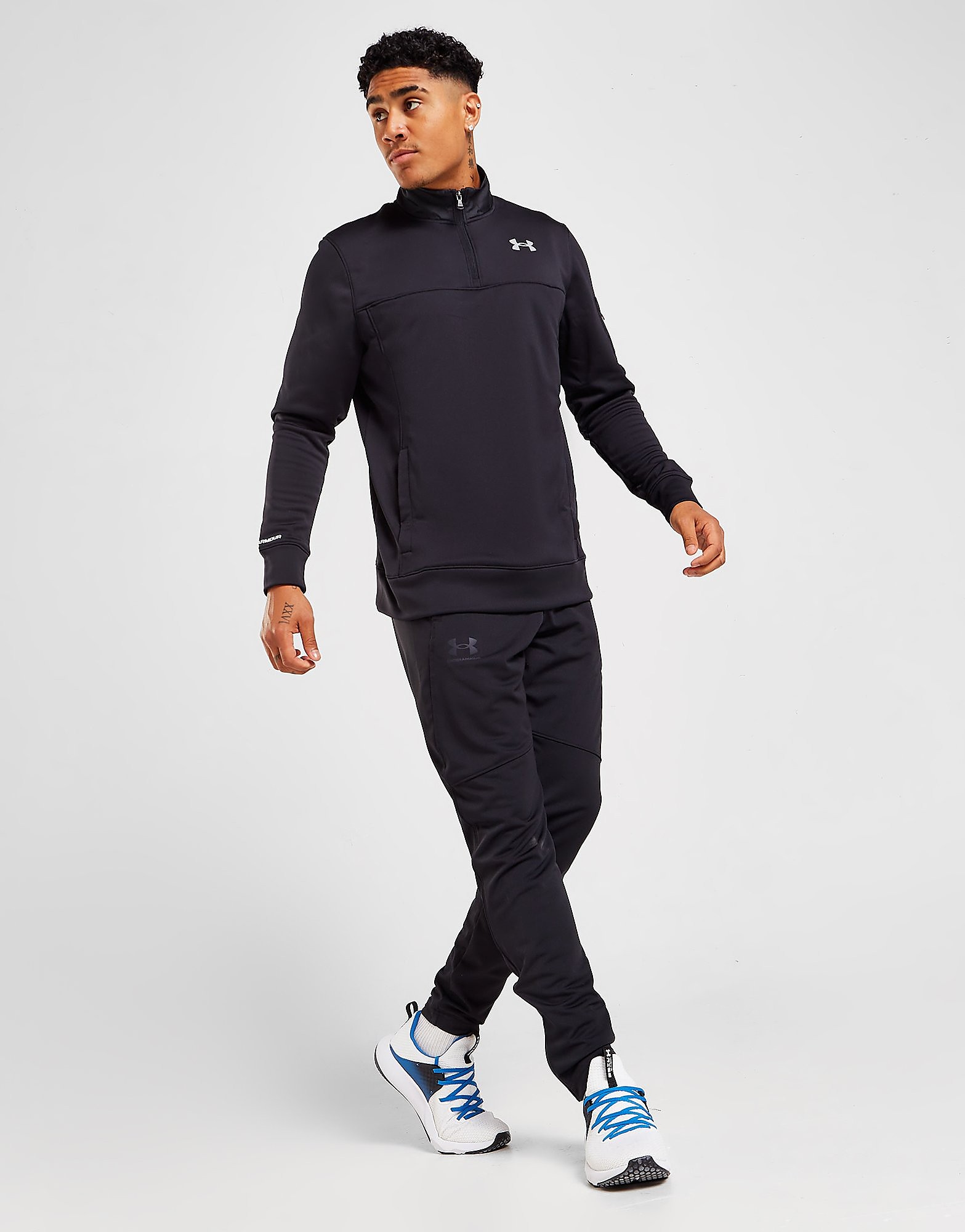 

Under Armour Sportstyle Pique Track Pants - Black - Mens, Black