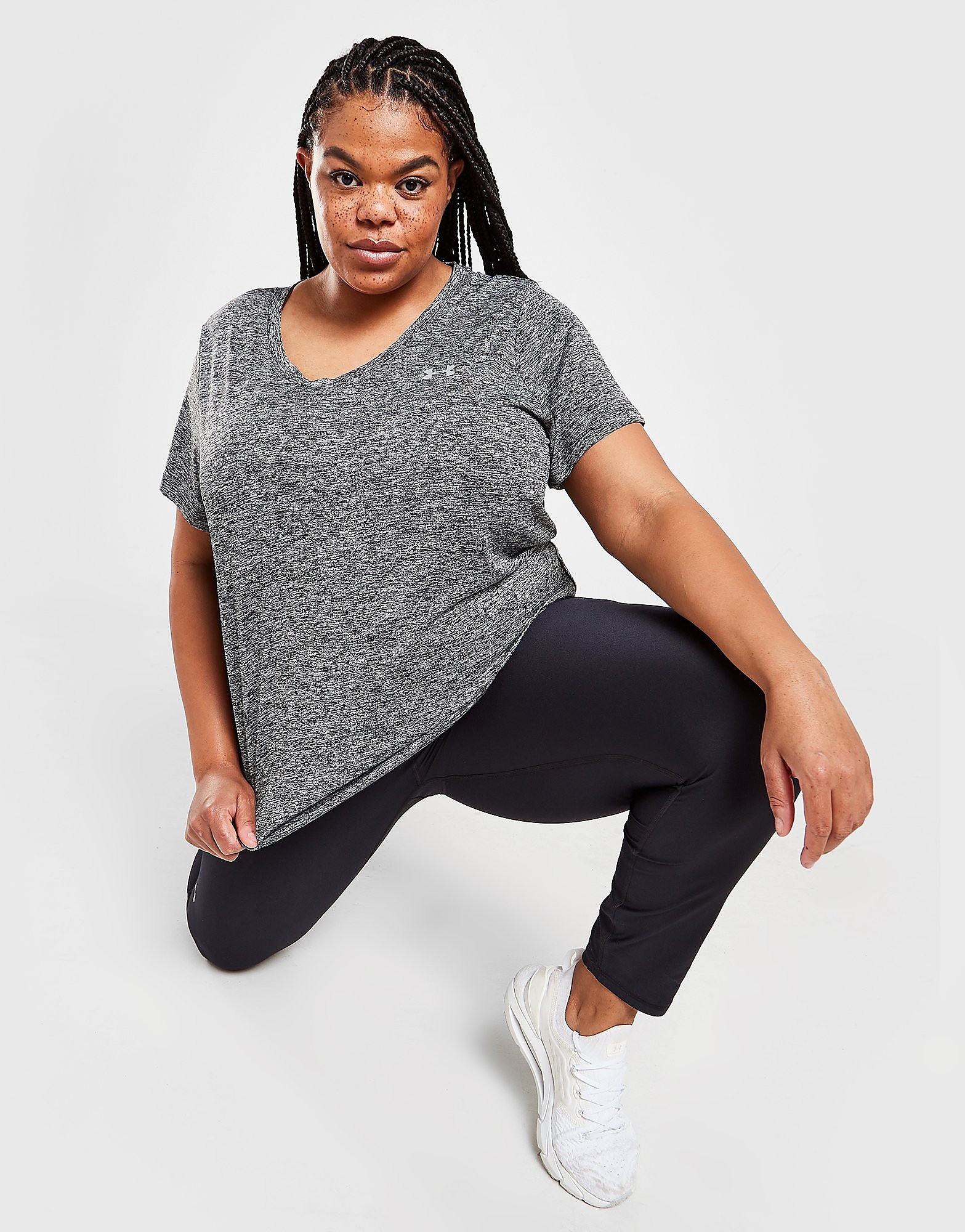 

Under Armour Tech Twist Plus Size Short Sleeve T-Shirt - Black - Womens, Black
