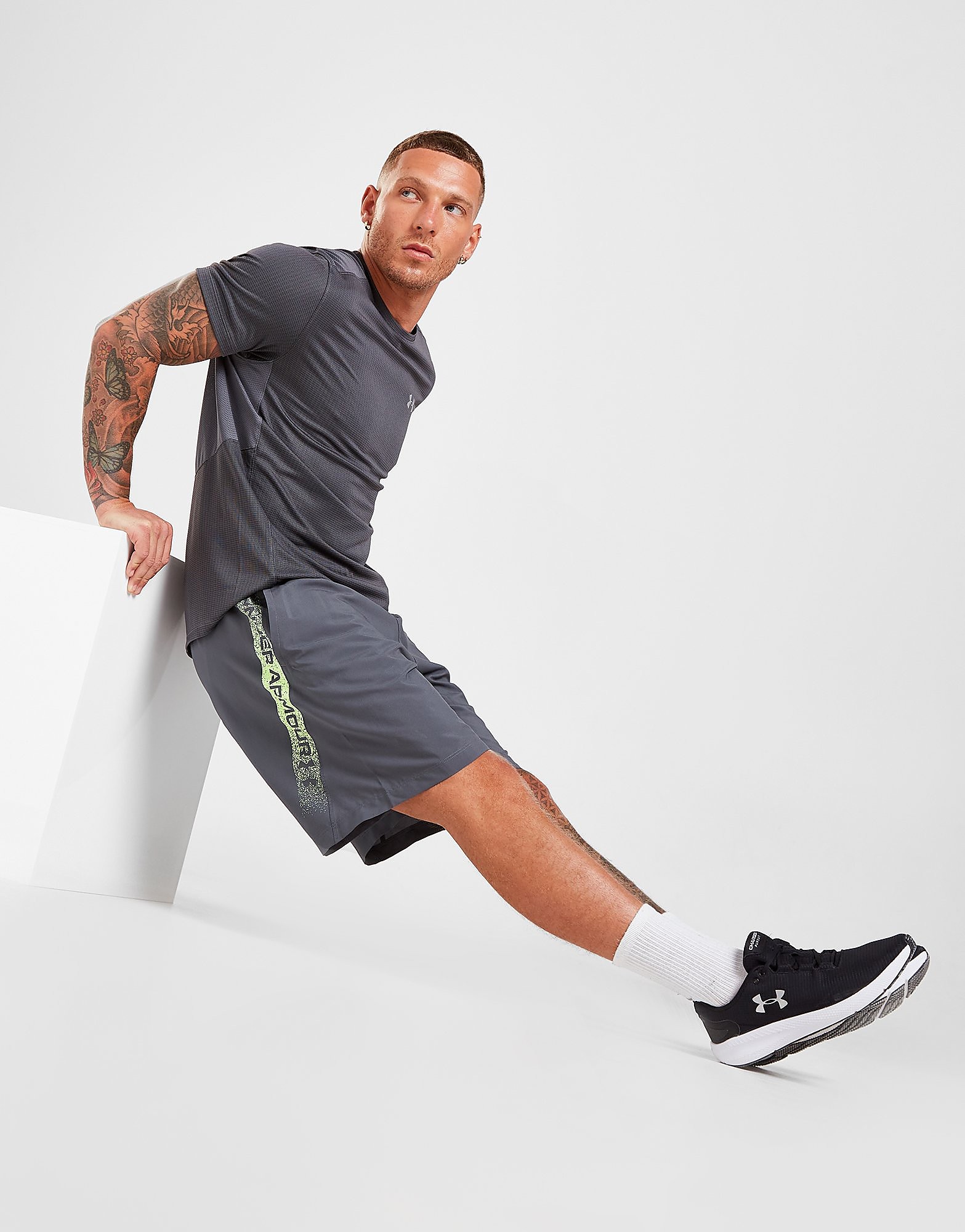 

Under Armour Woven Graphic Shorts - Grey - Mens, Grey