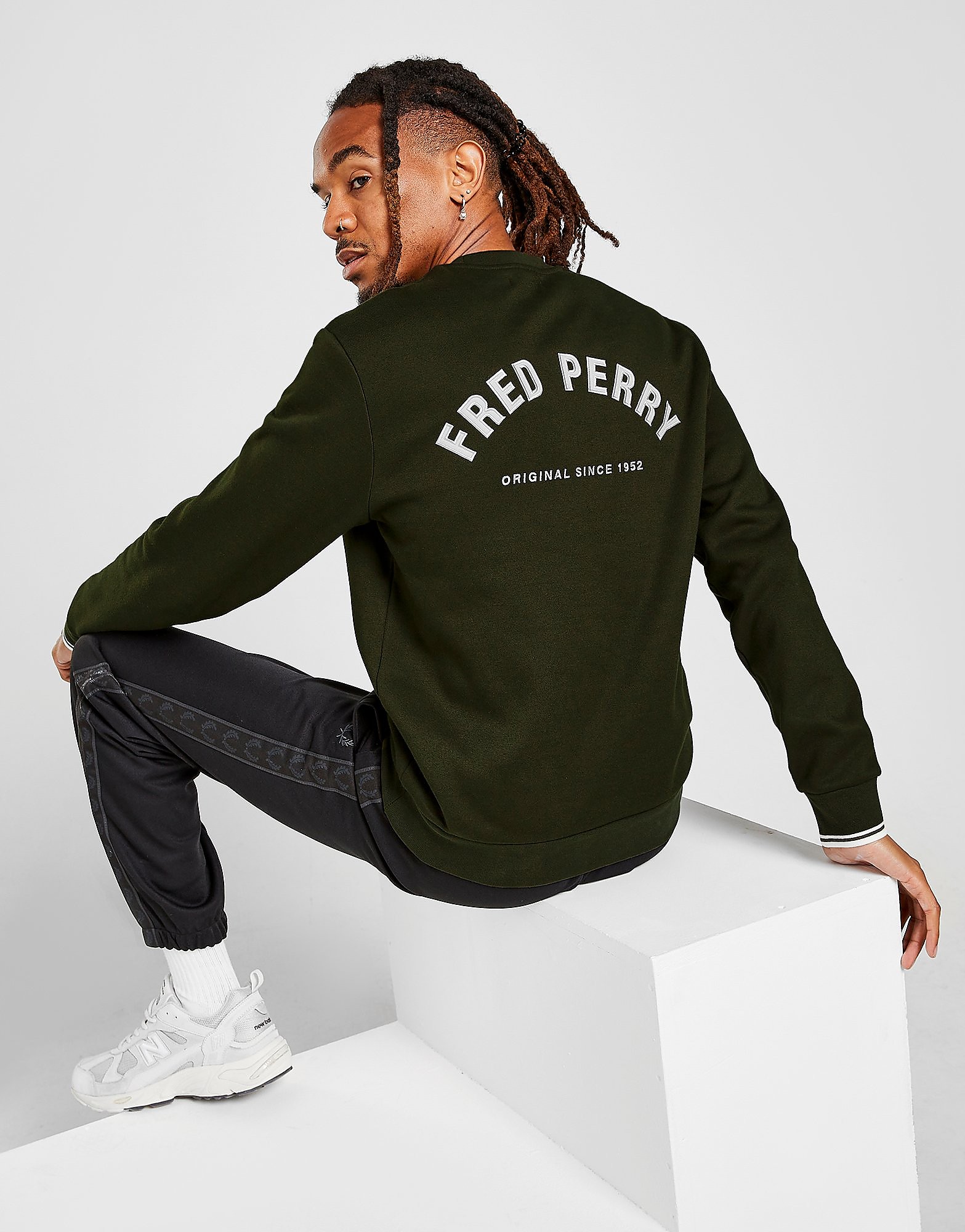 

Fred Perry Arch Large Logo Sweatshirt - Brown - Mens, Brown