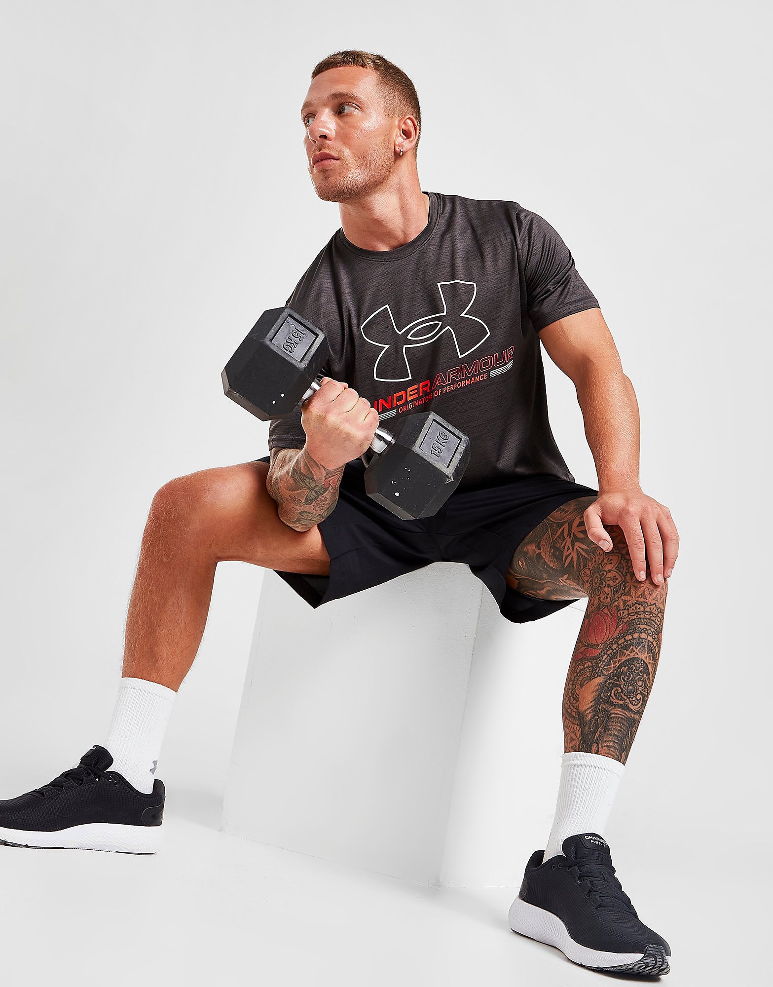 

Under Armour Train Vent T-Shirt - Black - Mens, Black