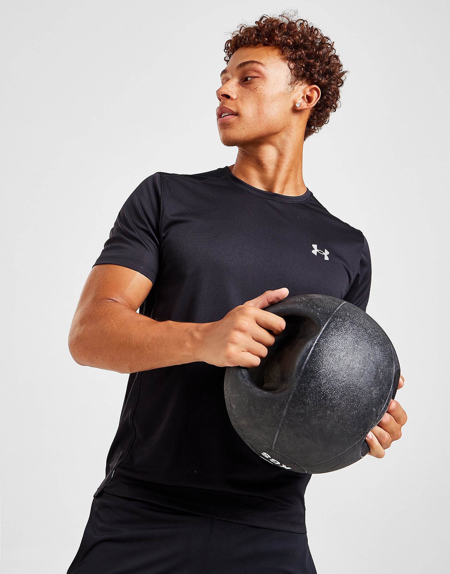 

Under Armour Speed Stride T-Shirt - Black - Mens, Black