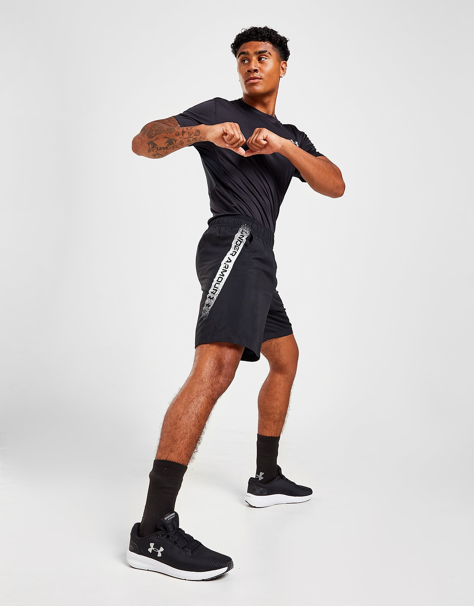

Under Armour Woven Graphic Shorts - BLACK - Mens, BLACK
