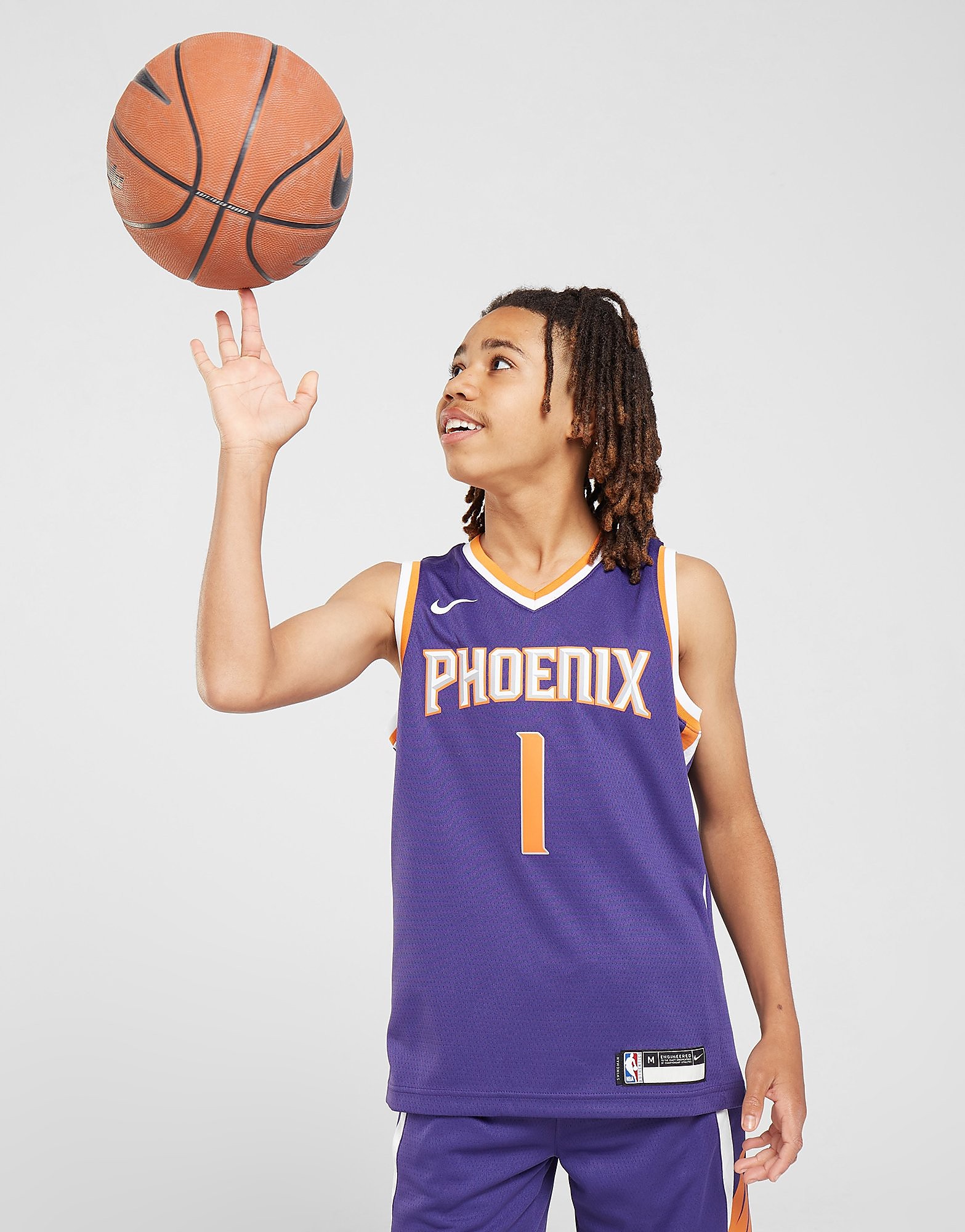 

Nike NBA Phoenix Suns Booker #1 Jersey Junior - Purple - Kids, Purple
