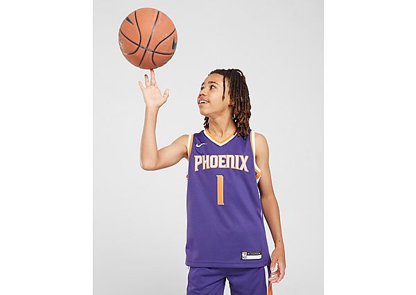 Nike NBA Phoenix Suns Booker #1 Jersey Junior - Purple - Kids, Purple