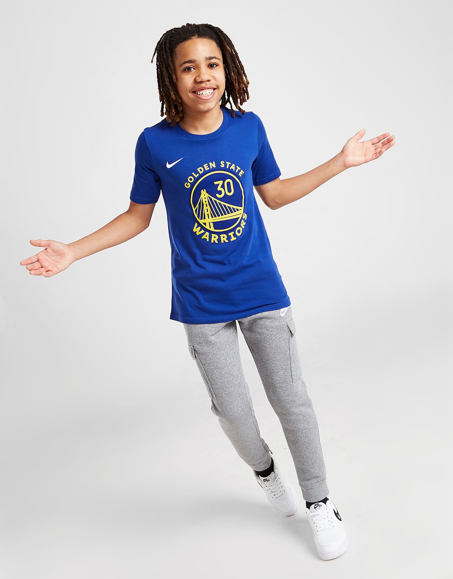 

Nike NBA Golden State Warriors T-Shirt Junior - Blue - Kids, Blue