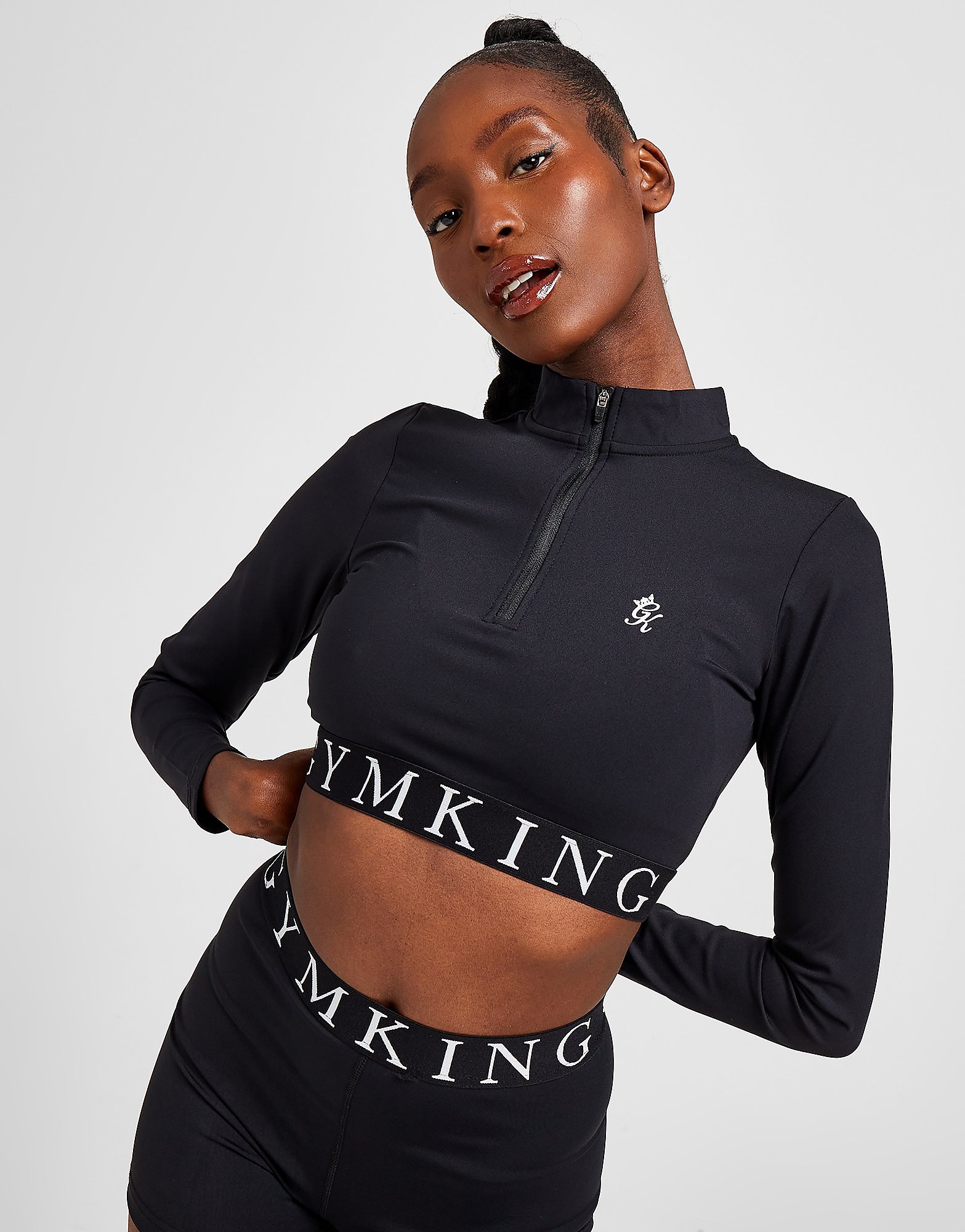 

Gym King Impact 1/4 Zip Top - Black - Womens, Black