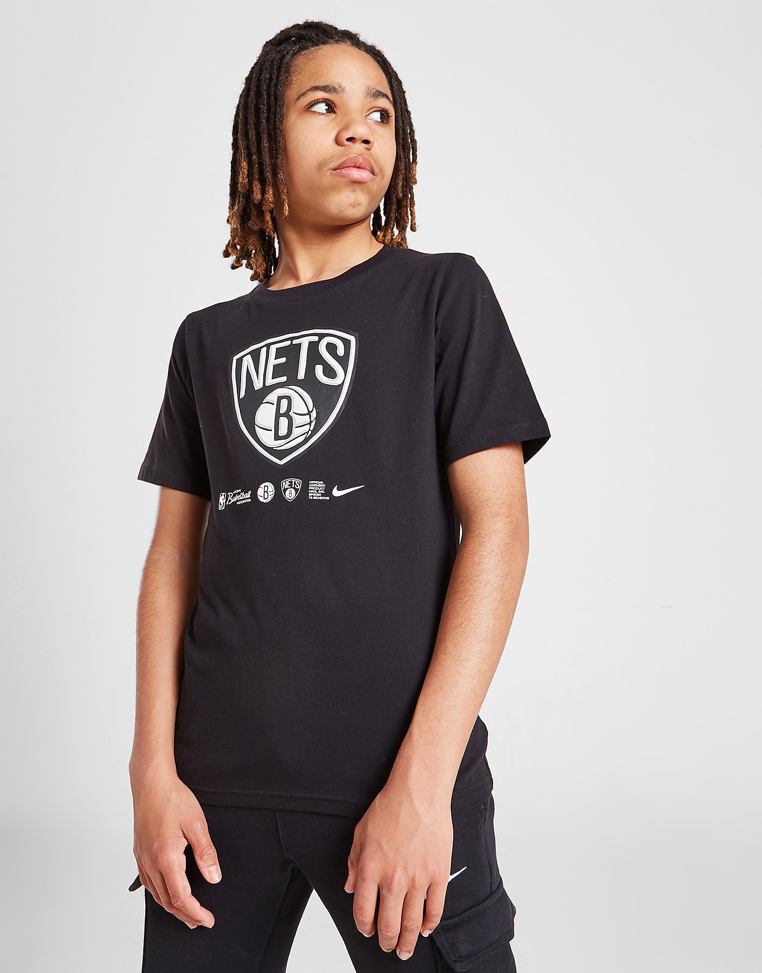 

Nike NBA Brooklyn Nets Logo T-Shirt Junior - Black/J - Kids, Black/J