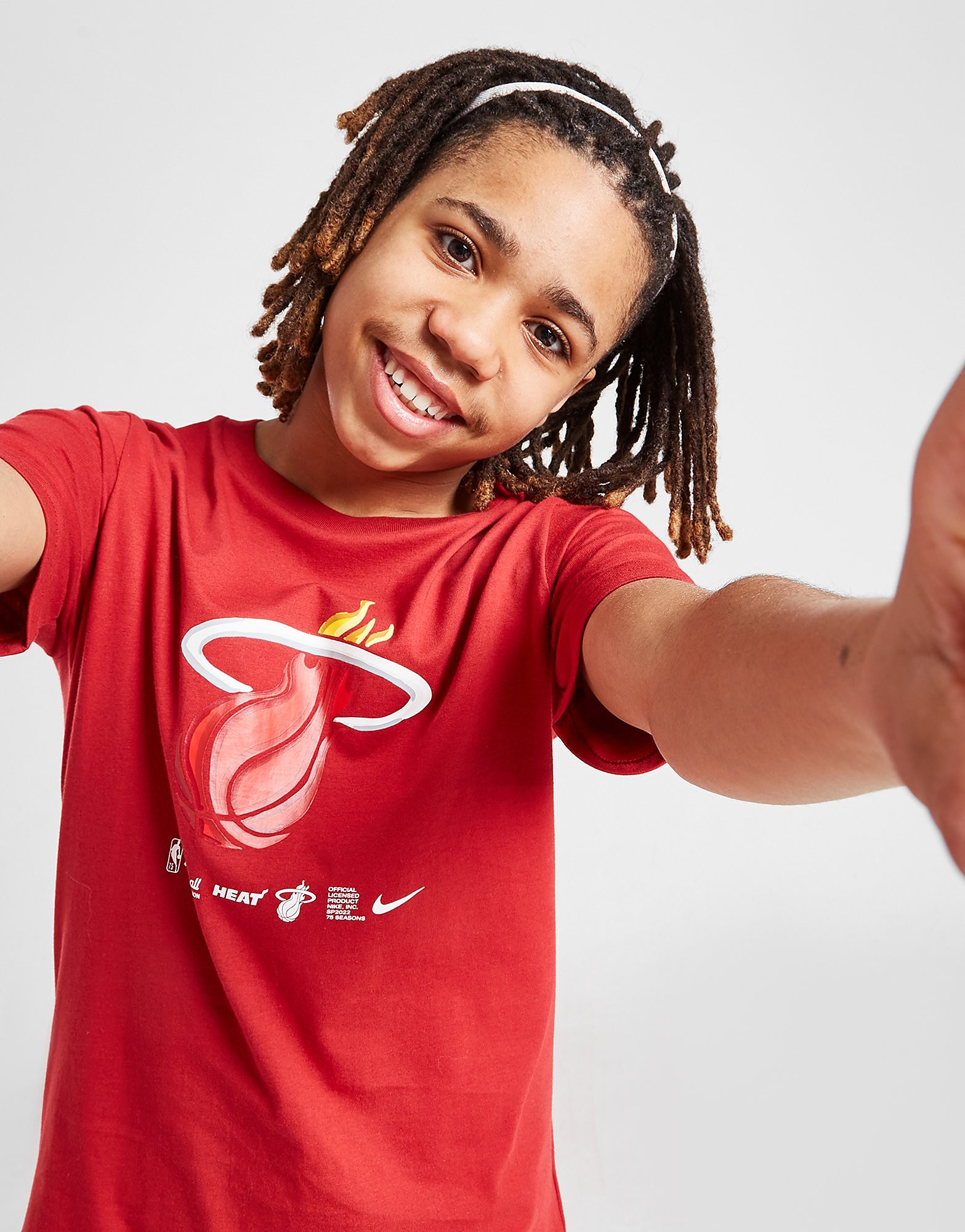 Nike NBA Miami Heat Logo T-Shirt Junior - Red - Kids, Red