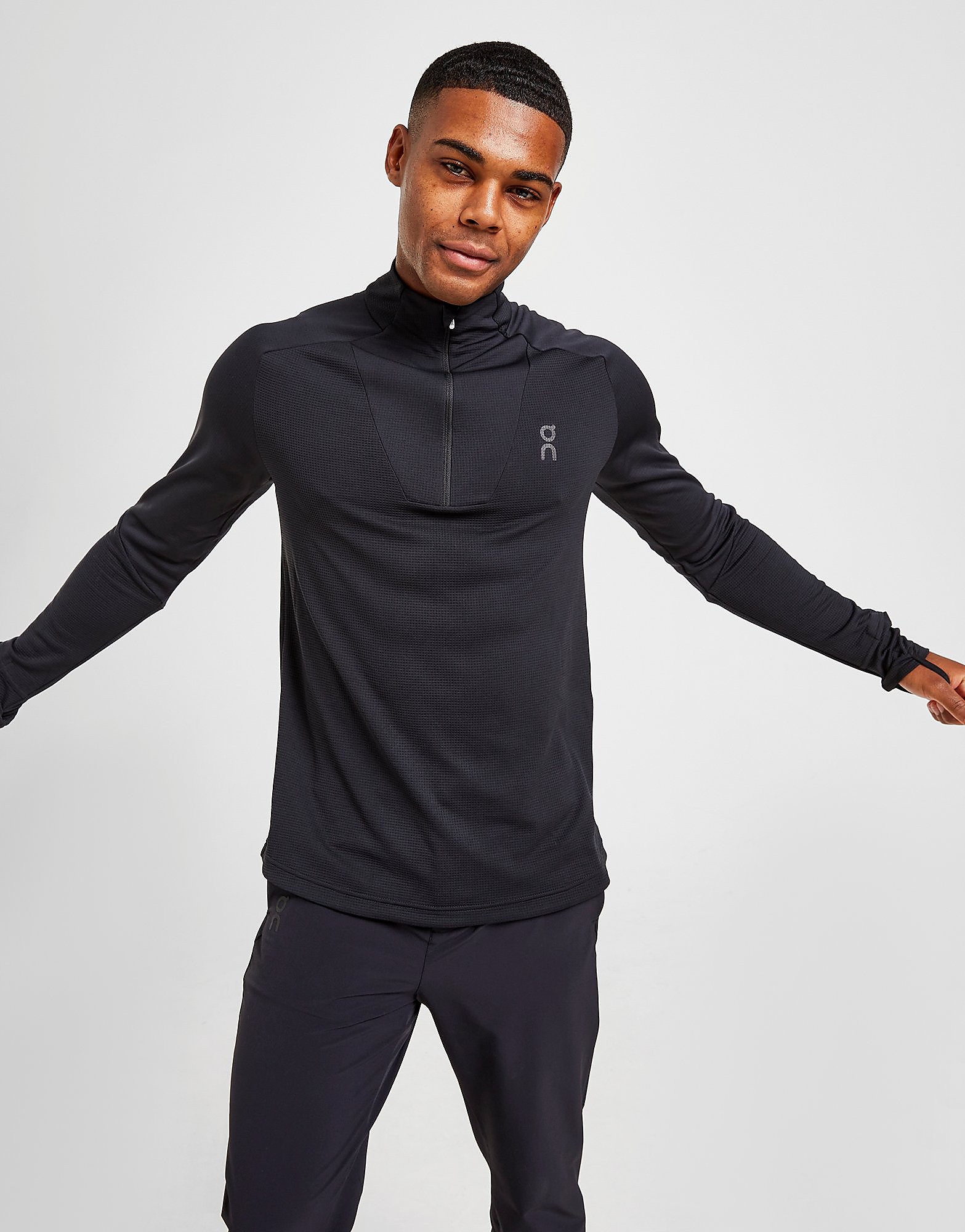 

On Running Climate 1/4 Zip Top - Black - Mens, Black