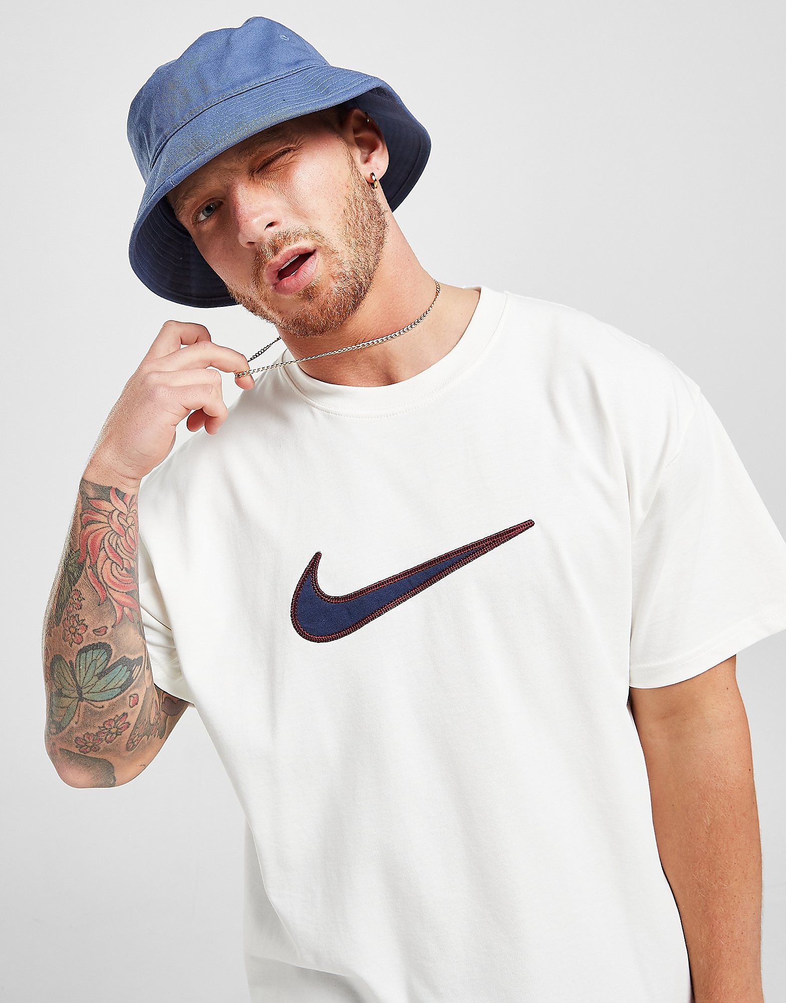 

Nike Swoosh T-Shirt - White - Mens, White