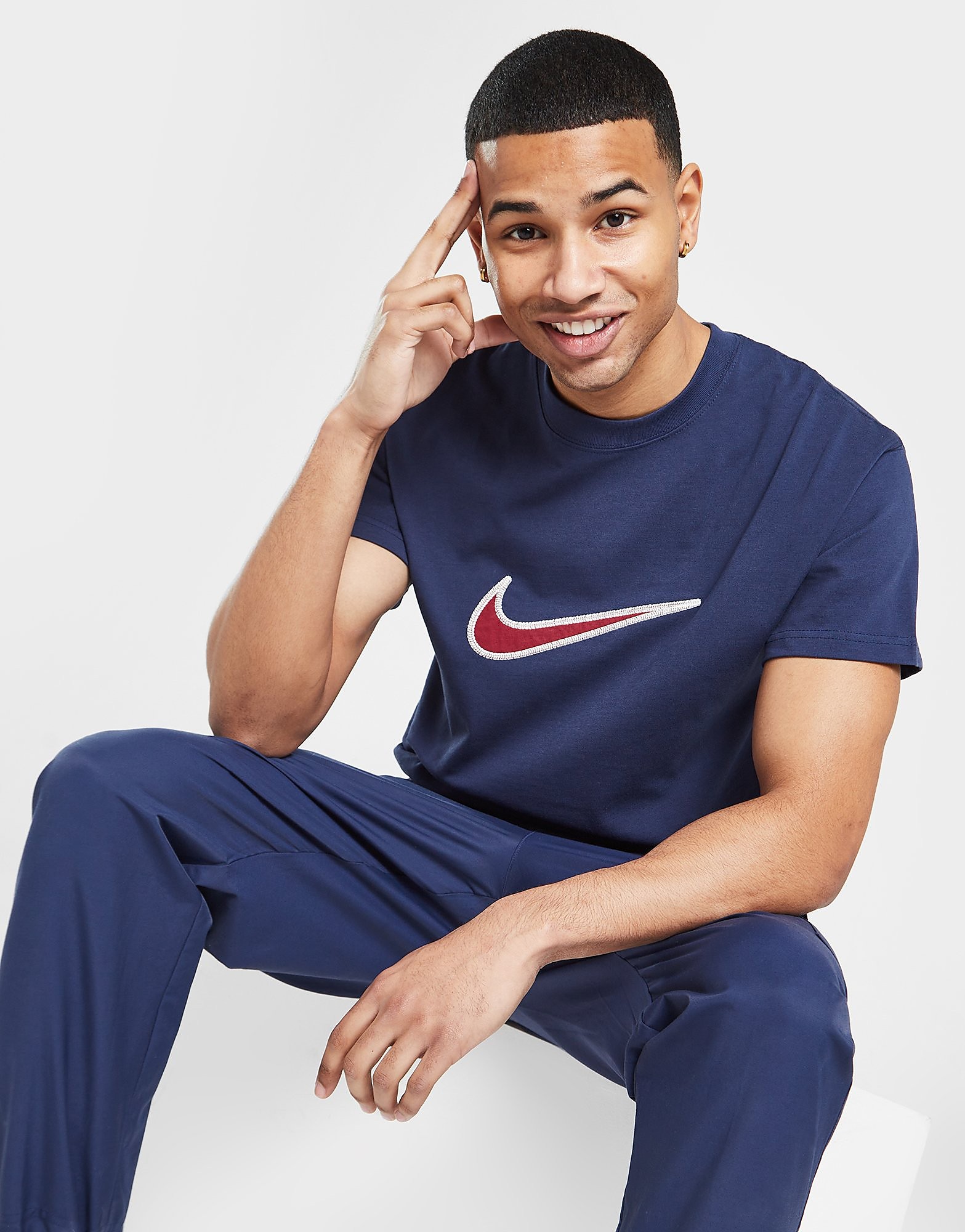 

Nike Swoosh T-Shirt - Blue, Blue