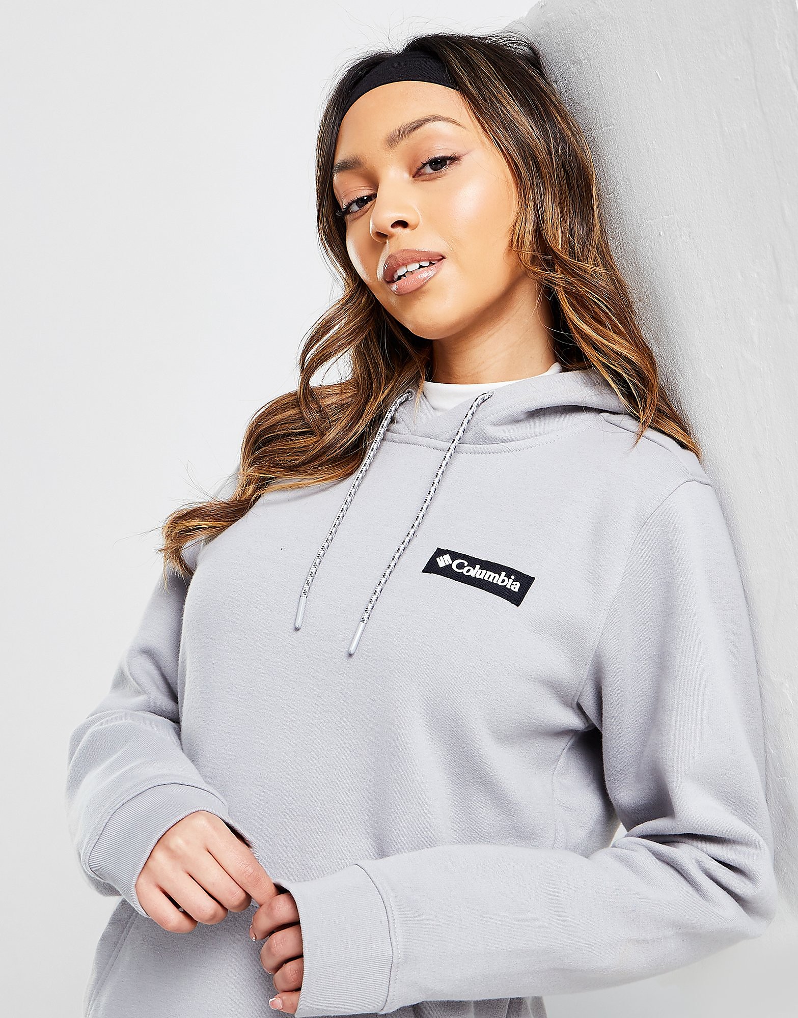 

Columbia Box Logo Overhead Hoodie - Grey - Womens, Grey