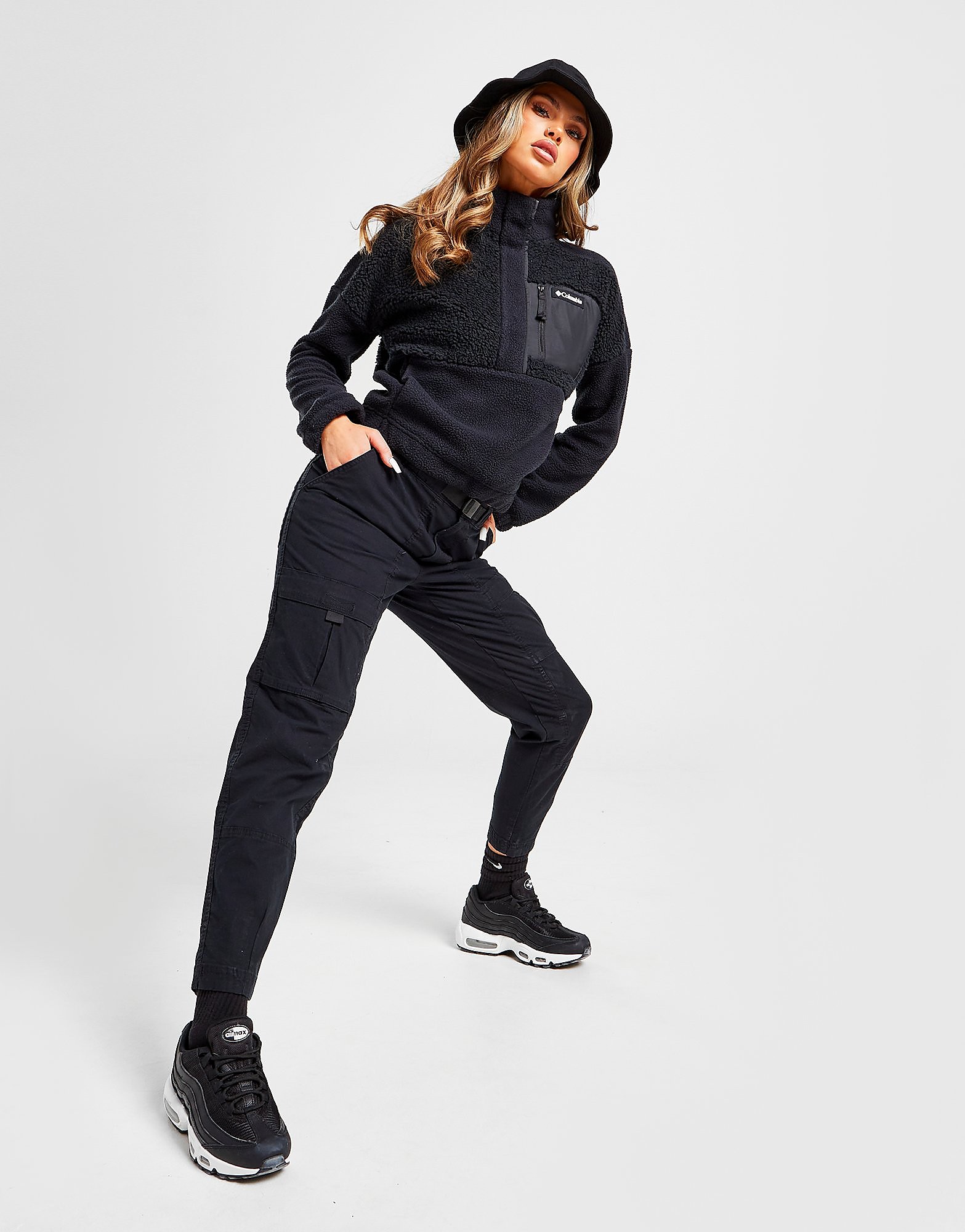 

Columbia High Waisted Cargo Pants - Black - Womens, Black