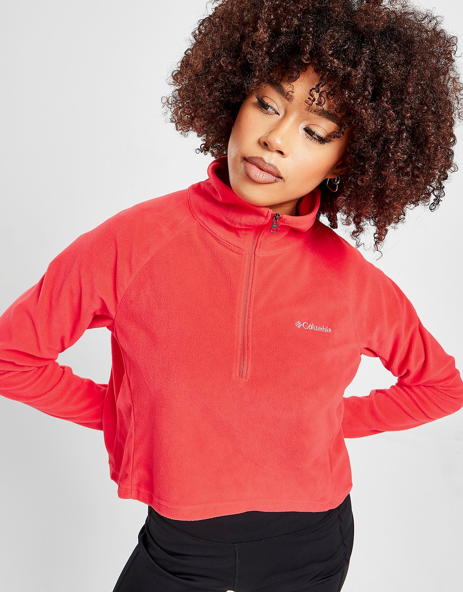 

Columbia Glacial Crop Fleece Top - Red - Womens, Red