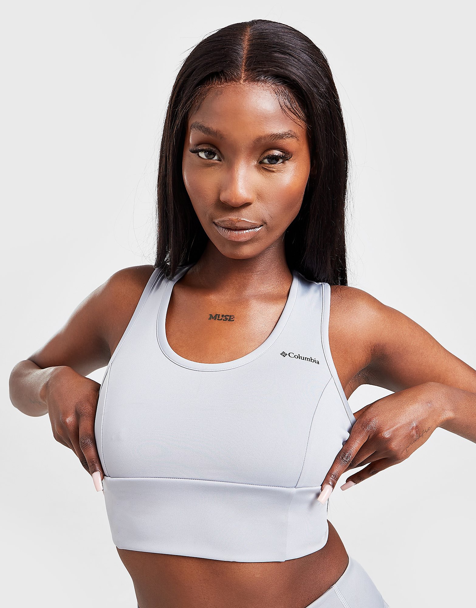 

Columbia Logo Crop Tank Top - Grey/GRY - Womens, Grey/GRY
