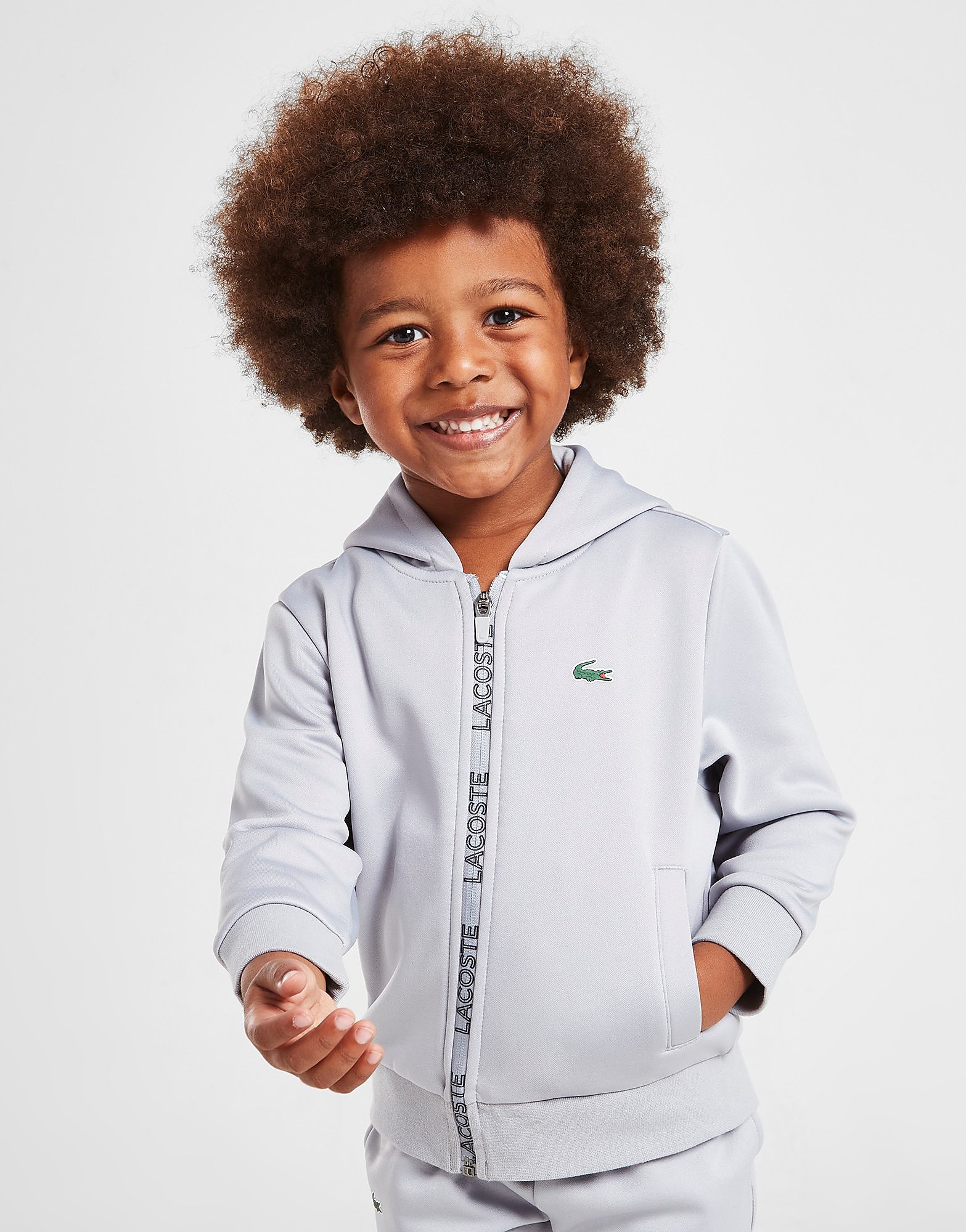 

Lacoste Poly Tape Full Zip Hoodie Children - Only at JD - Grey - Kids, Grey