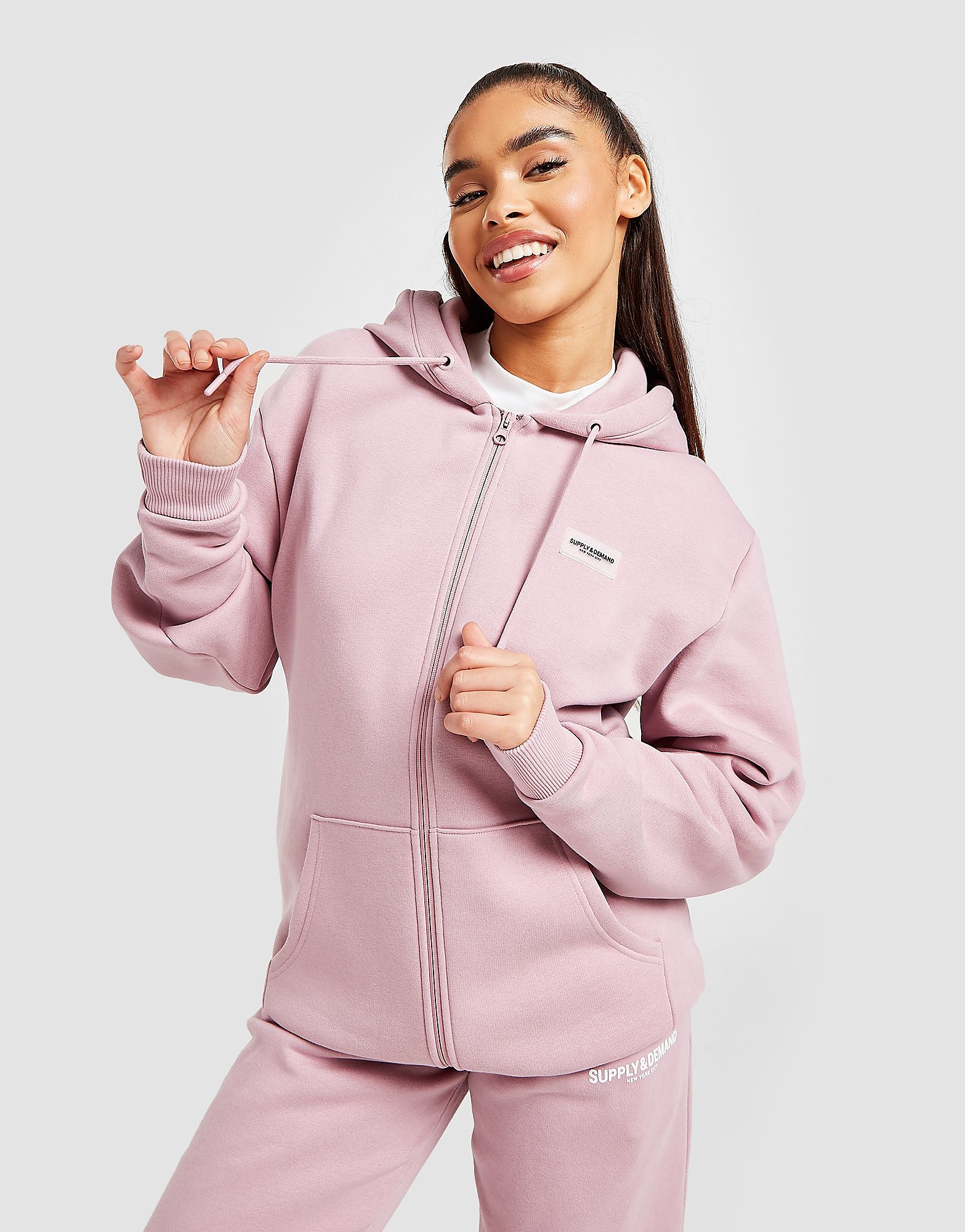 

Supply & Demand Back Logo Full Zip Hoodie - Only at JD - Pink - Womens, Pink