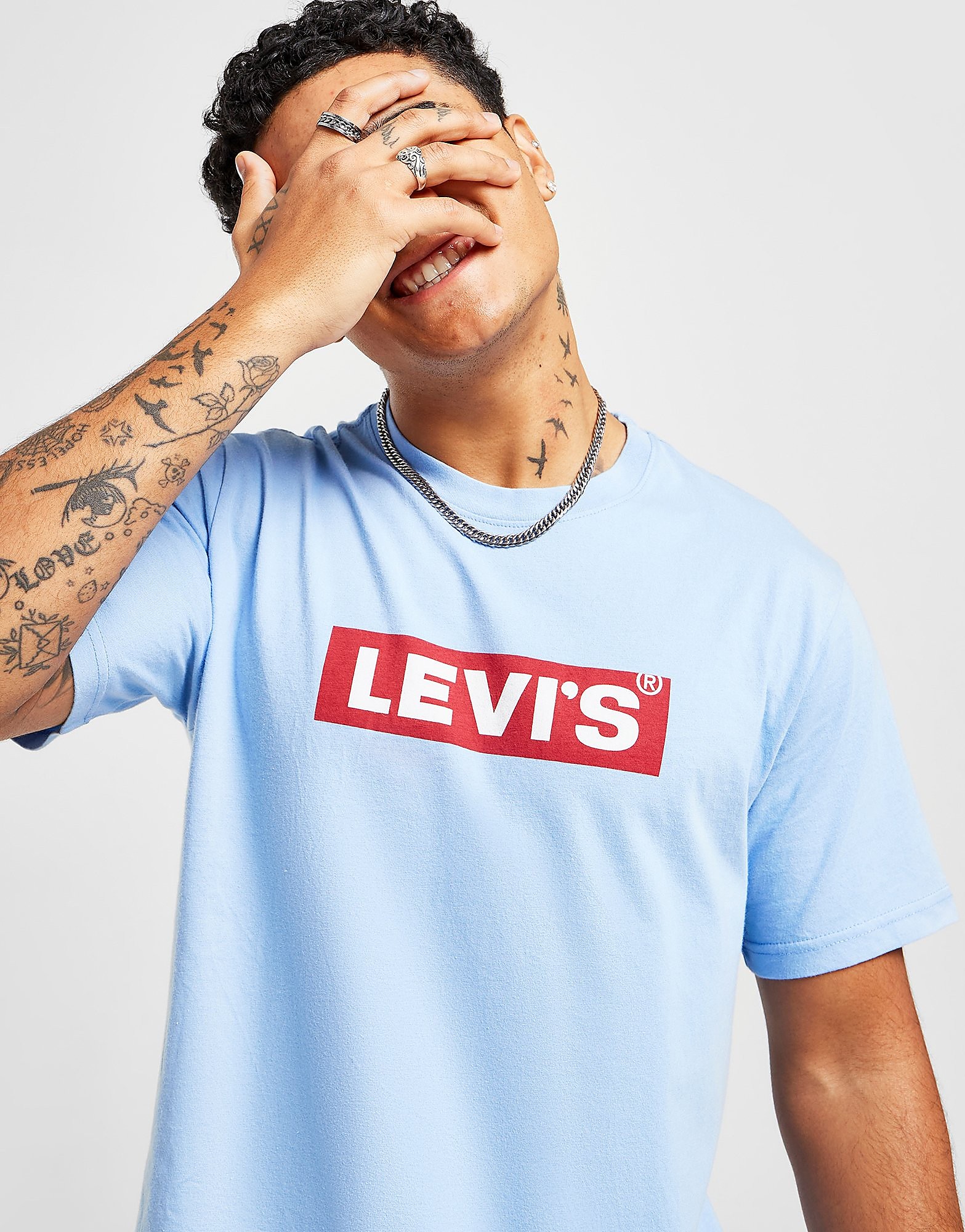 

Levis Boxtab T-Shirt - Blue - Mens, Blue