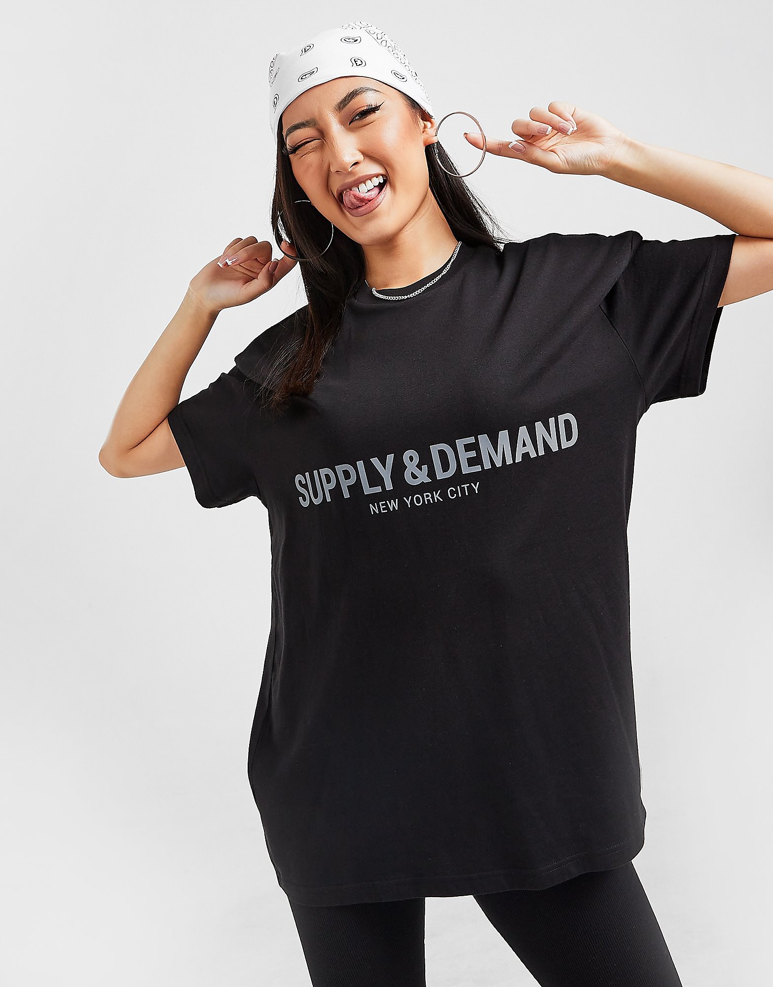 

Supply & Demand Logo Boyfriend T-Shirt - Only at JD - BLACK - Womens, BLACK