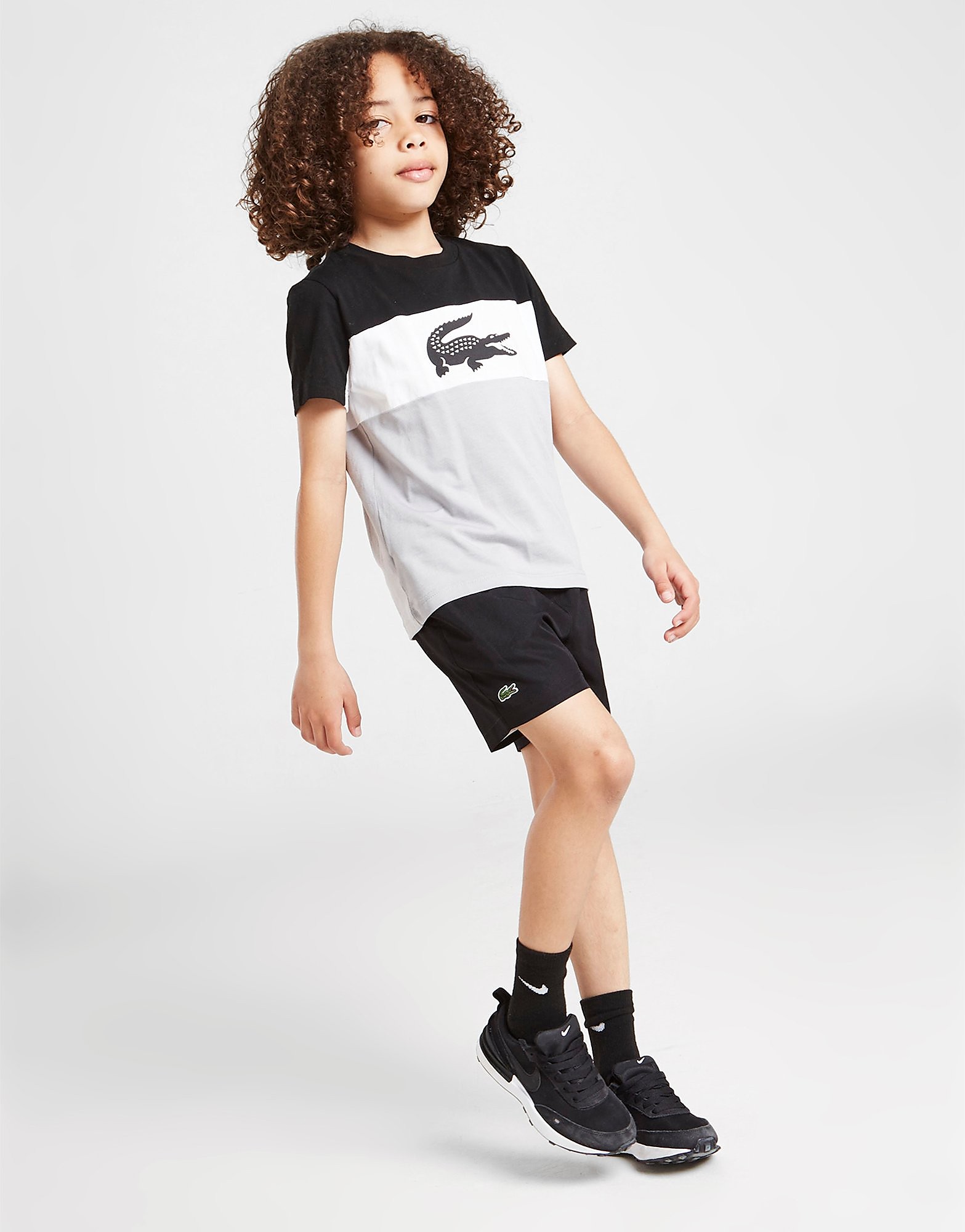 Lacoste Woven Shorts Children - Black - Kids, Black