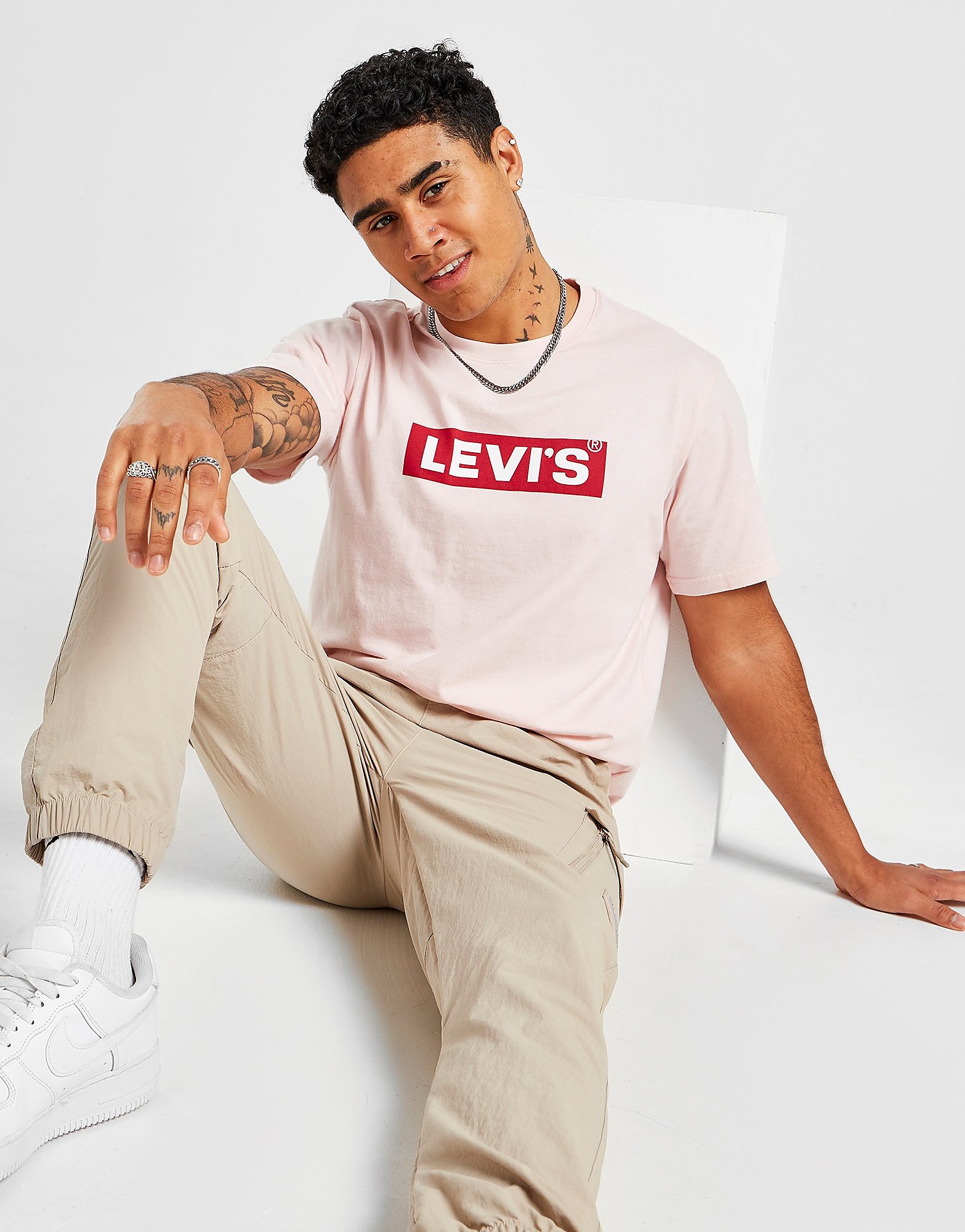 

Levis Boxtab T-Shirt - Pink - Mens, Pink
