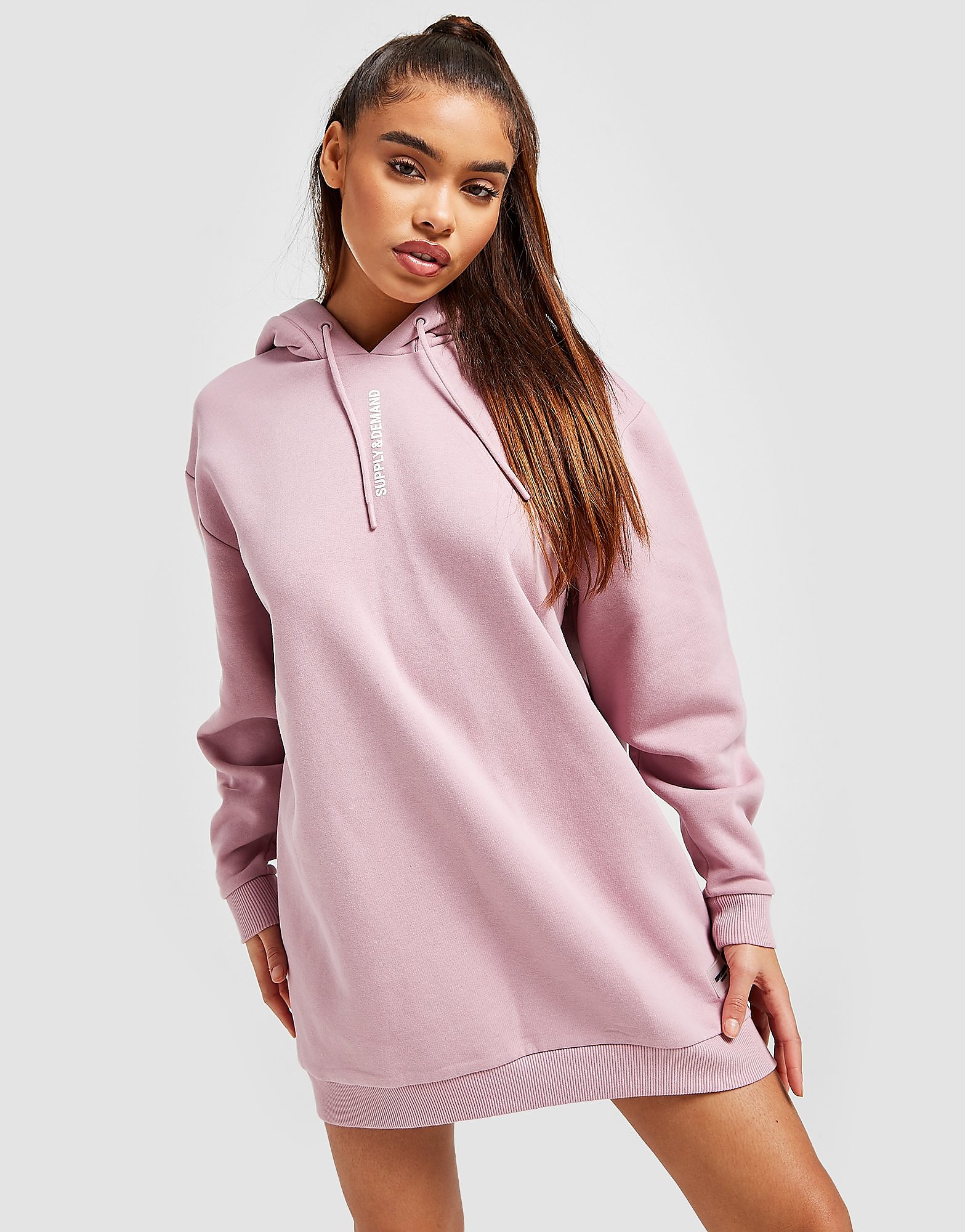 

Supply & Demand Logo Hoodie Dress - Only at JD - Pink - Womens, Pink
