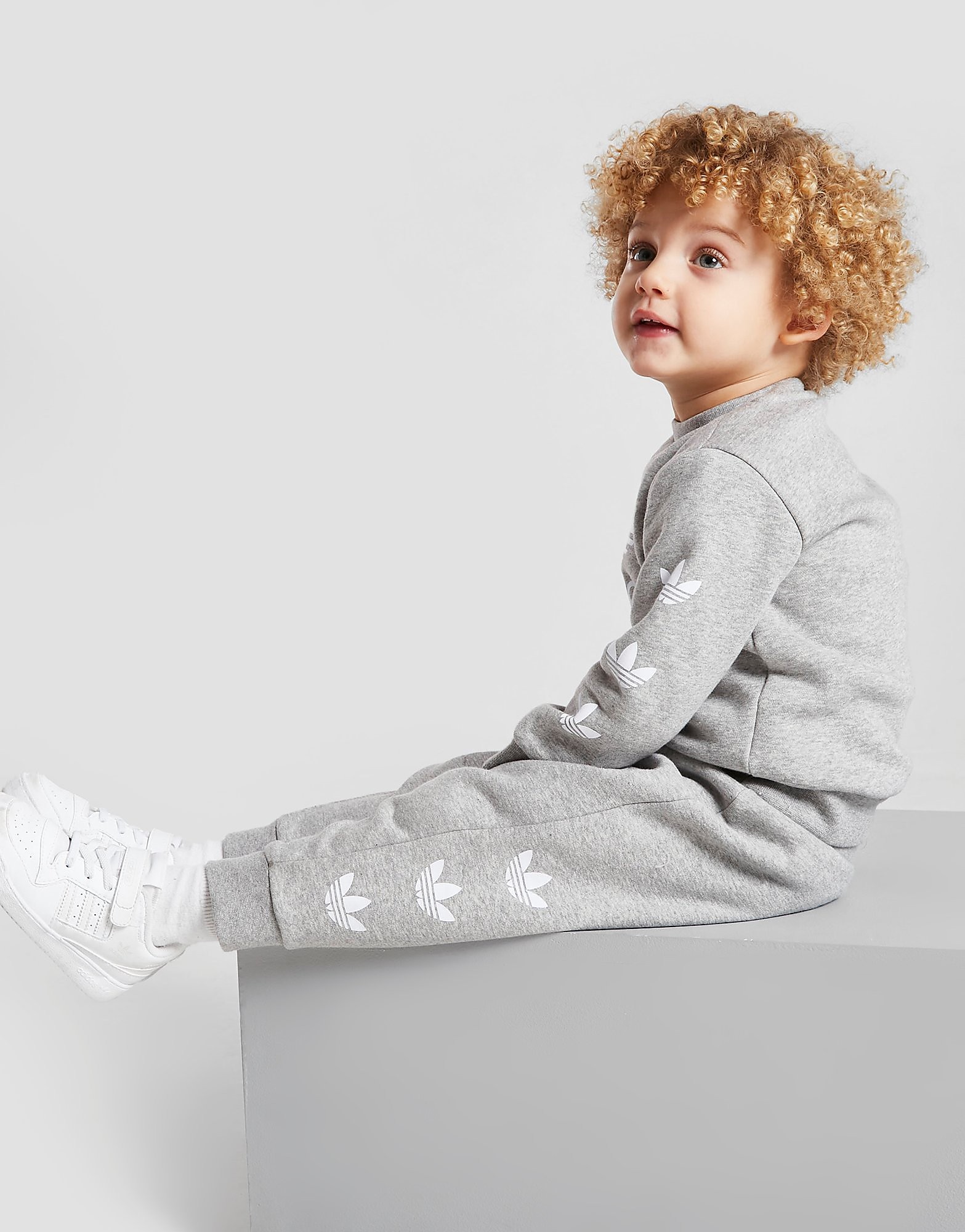 Adidas Originals Fato de Treino Repeat Trefoil de Bebé - Only at JD - Cinzento - Kids, Cinzento