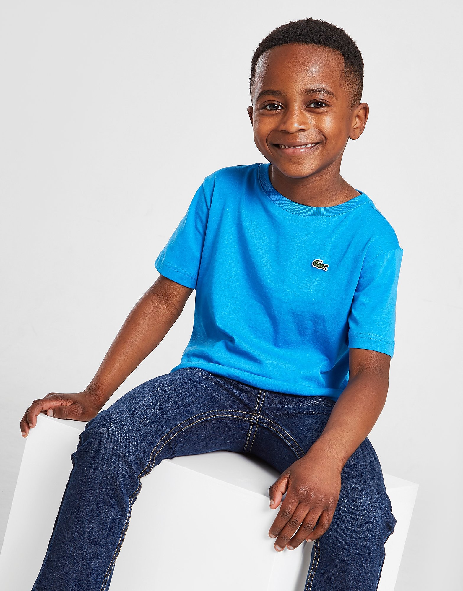 

Lacoste Small Croc T-Shirt Children - Blue - Kids, Blue