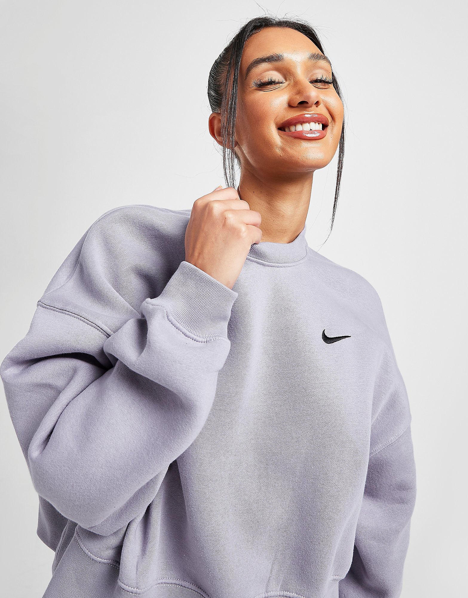 

Nike Trend Fleece Oversized Crew Sweatshirt - Violet Haze - Womens, Violet Haze
