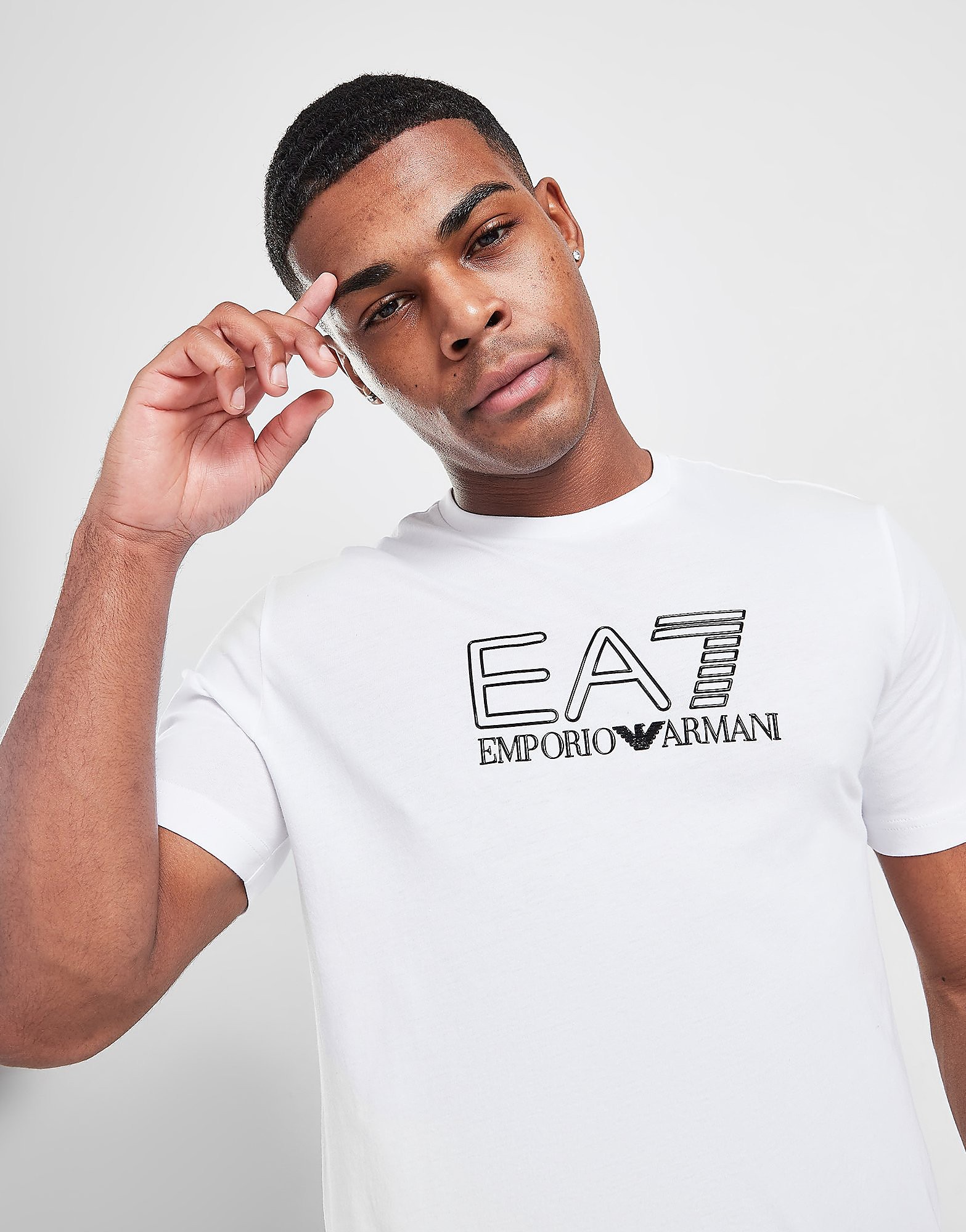 

Emporio Armani EA7 Visibility Logo T-Shirt - Only at JD - White, White